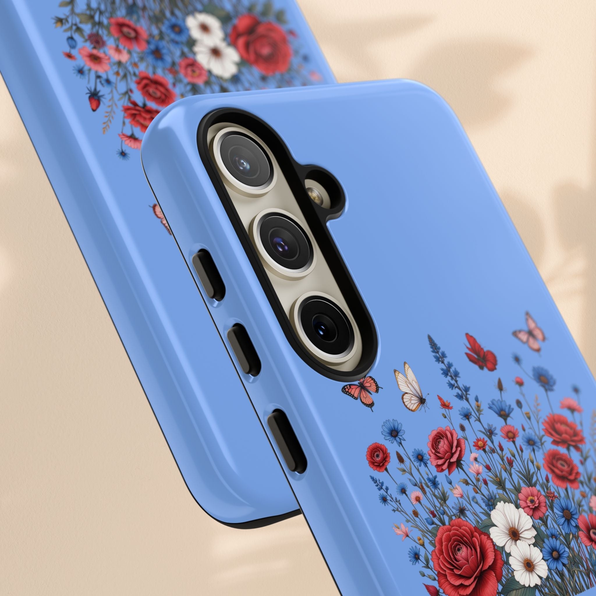 Floral America Phone Case - Tough Cases for Style & Protection
