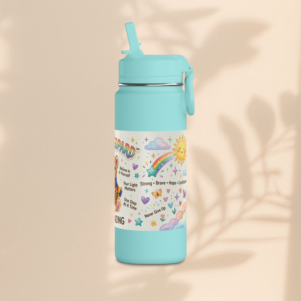 Lucky Leopard Kids Water Bottle | Brave Buddies™