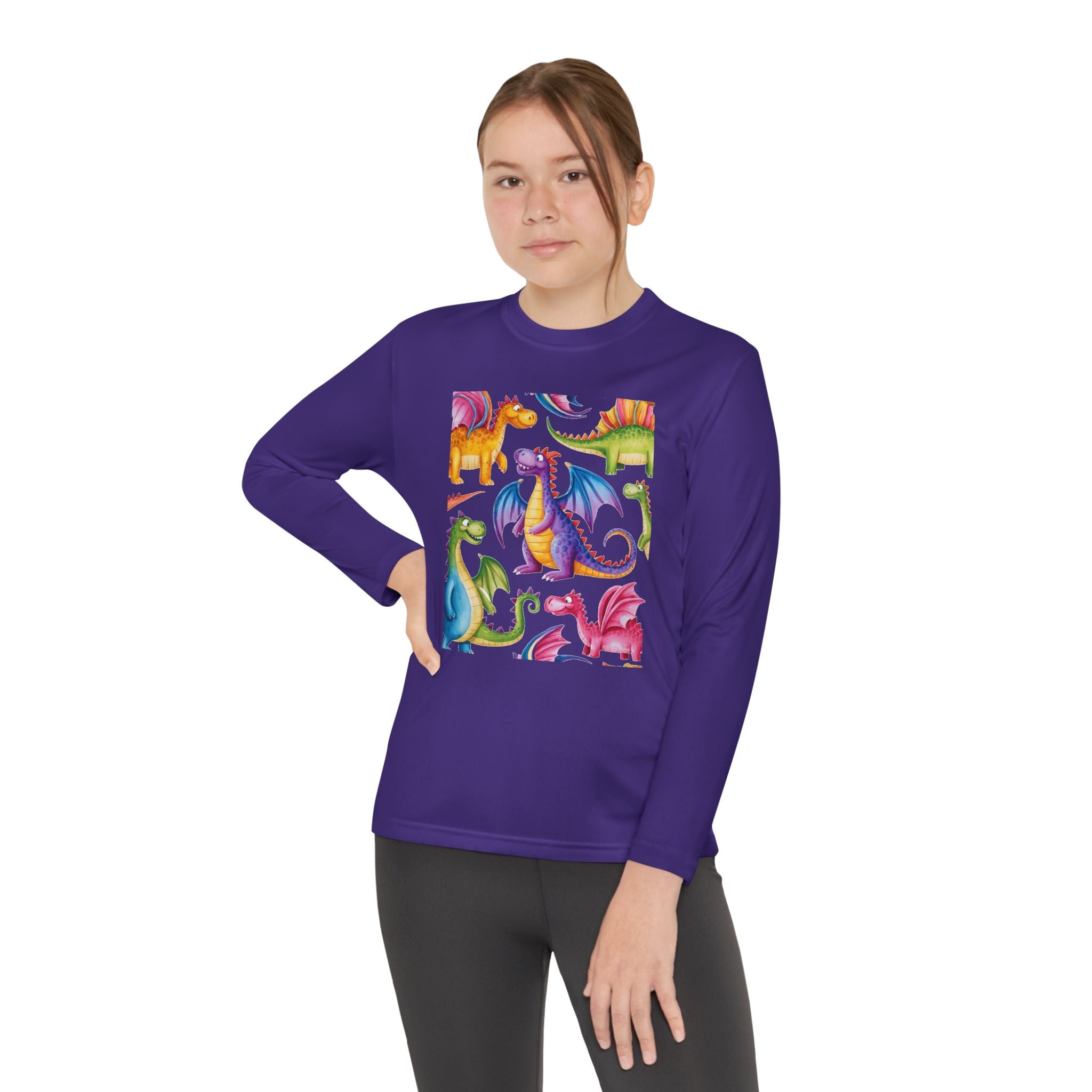 Dragon Party Youth Long Sleeve Competitor Tee