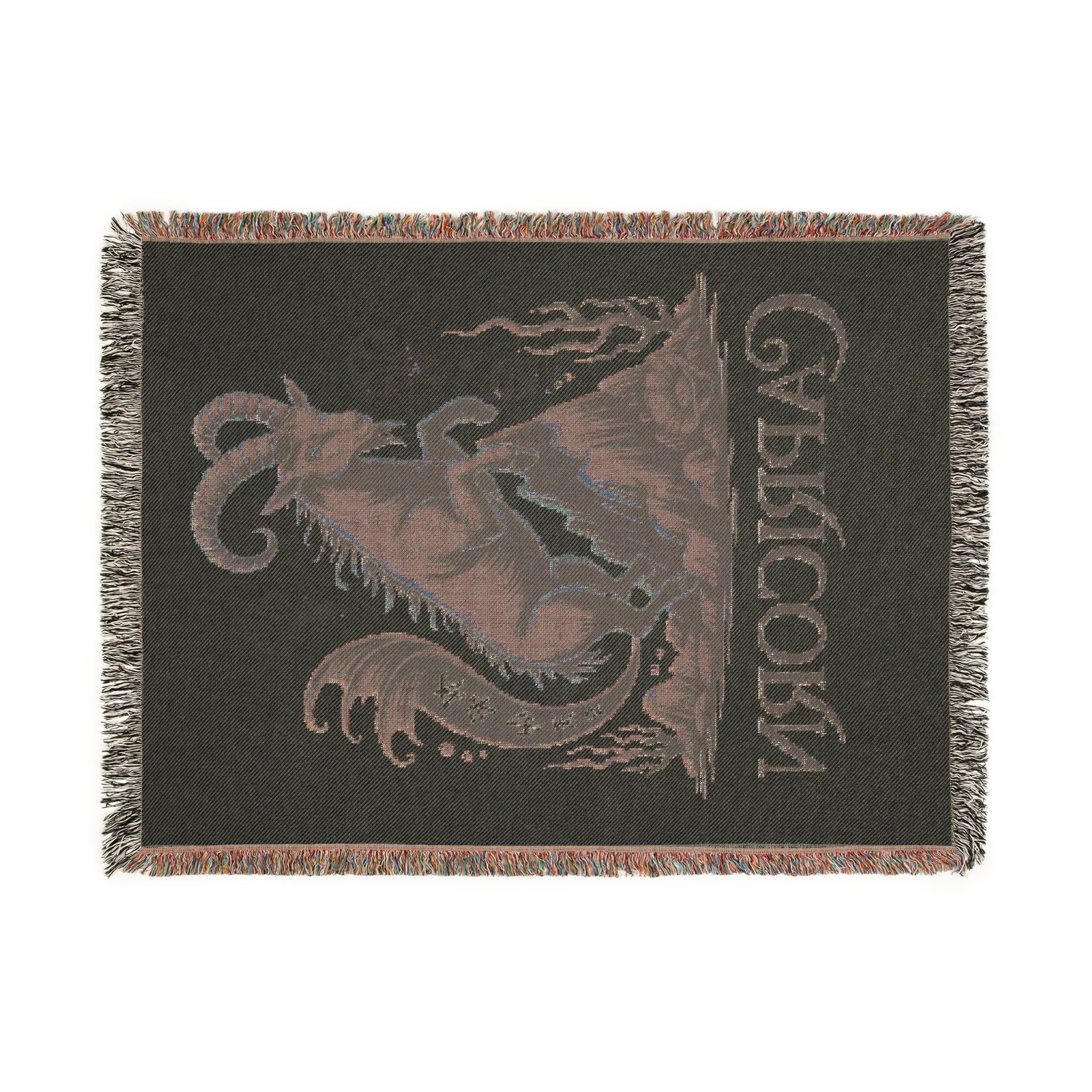 Capricorn Woven Blanket – Cozy Zodiac Throw, Astrology Home Décor