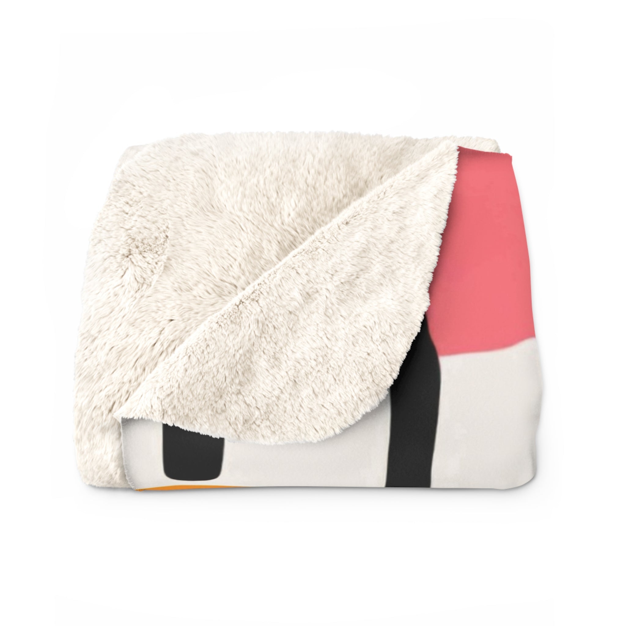 Mod Flowers Sherpa Fleece Blanket – Cozy Floral Plush Throw for Home