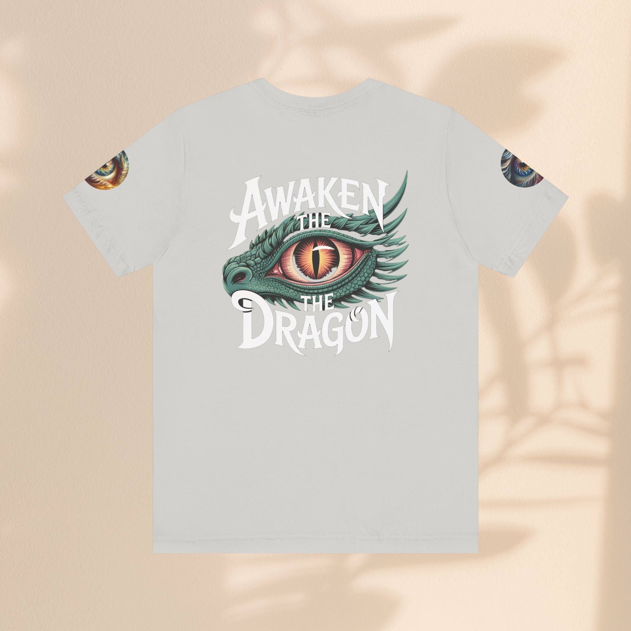 Fantasy Awaken The Dragon Graphic Tee, Unisex Short Sleeve Shirt, Gift for Dragon Lovers, Fantasy Fan Apparel
