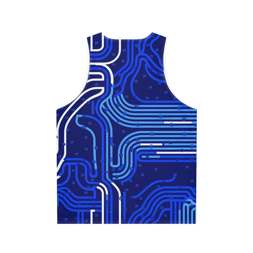 Circuit Board Design Unisex Tank Top - Stylish Tech-Inspired Summer Wear