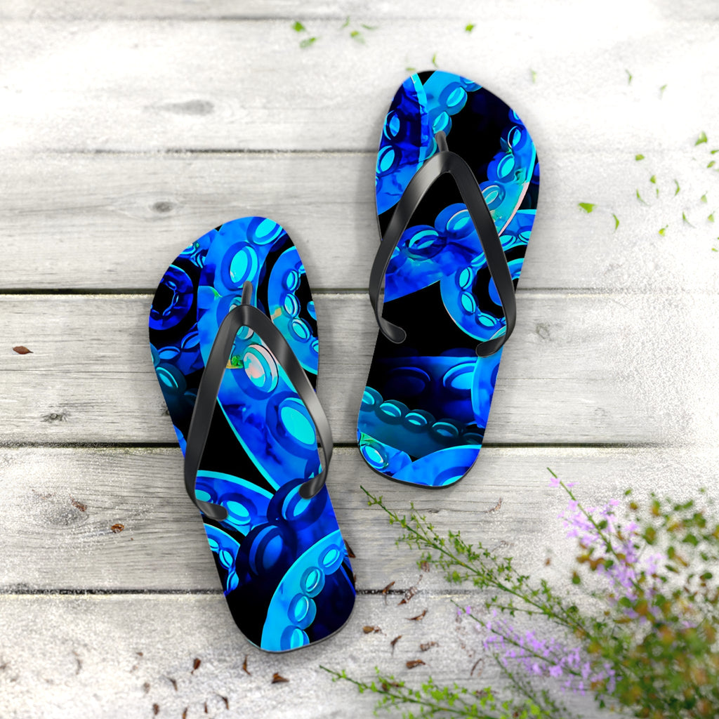 Octopus Delight Flip Flops – Colorful Ocean Beach Sandals