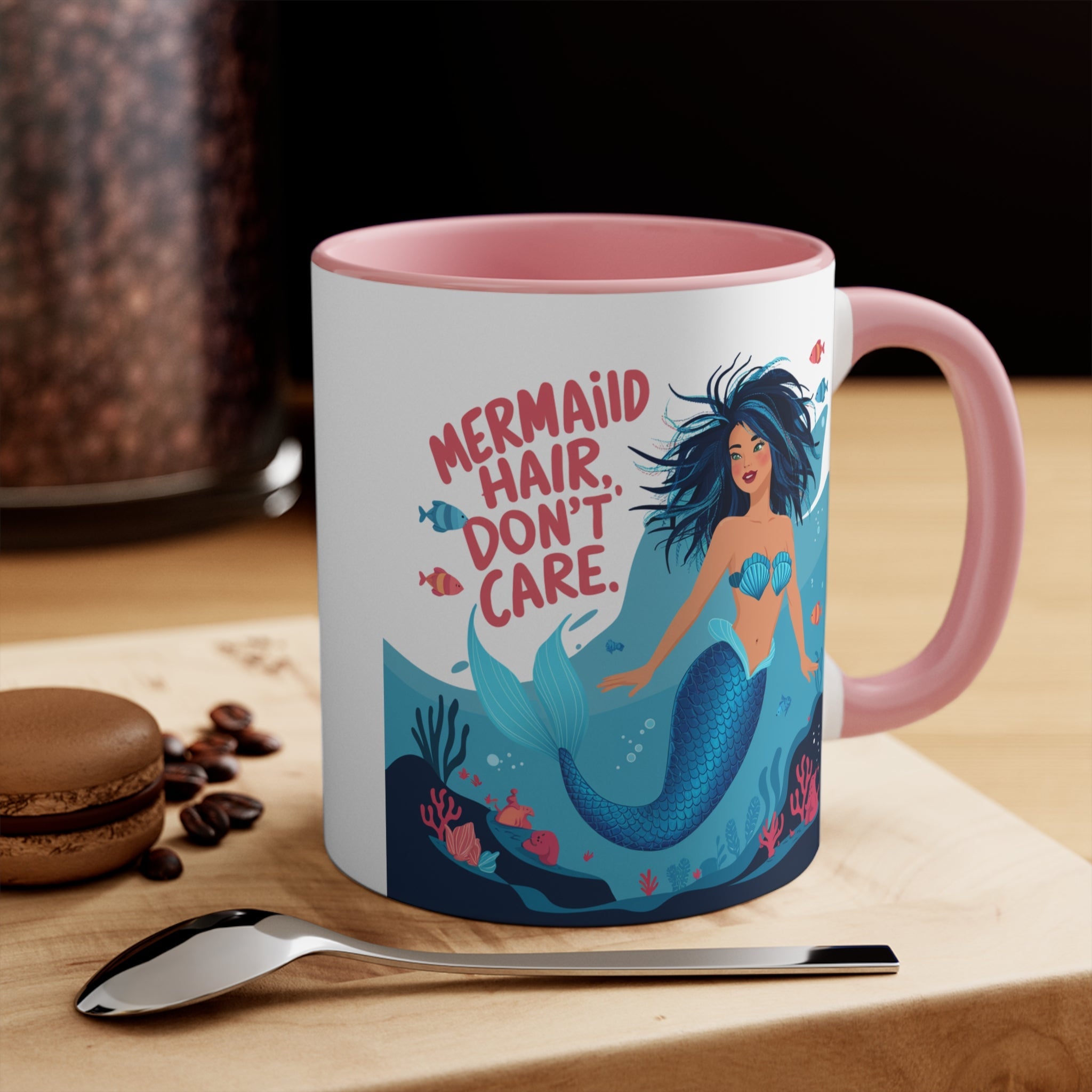 Mermaid Hair 11oz Accent Mug – Ocean Lover Gift