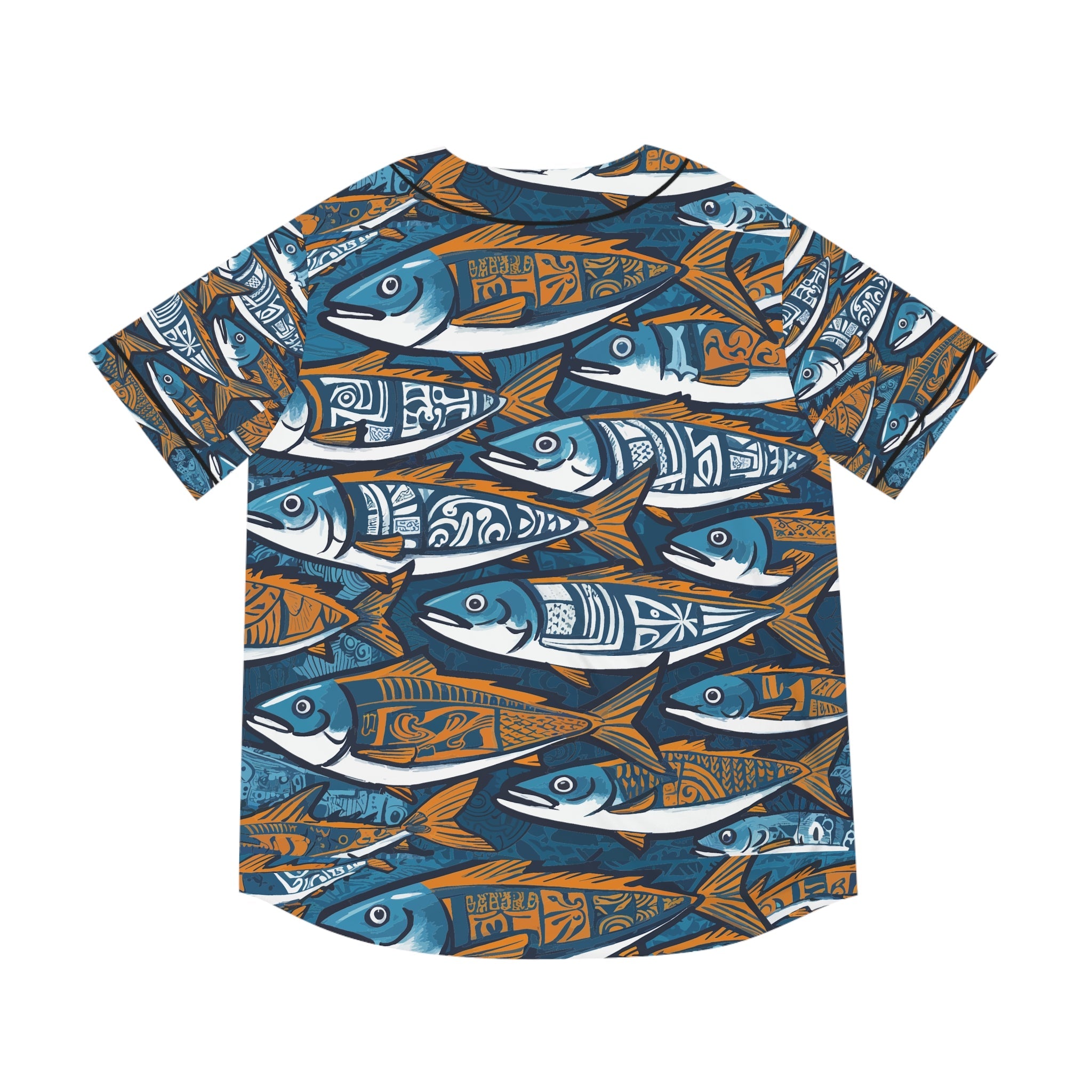 Men's Baseball Jersey - Fishing Line