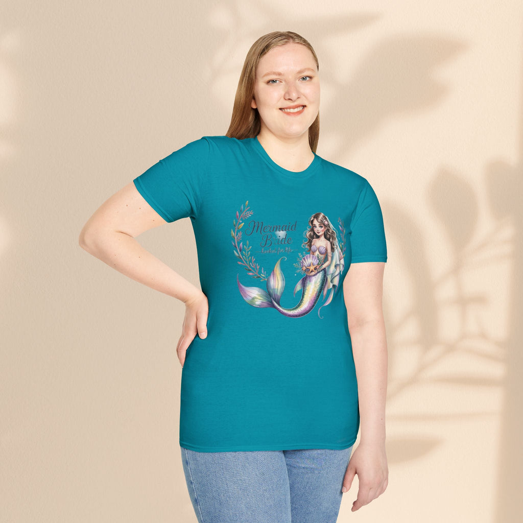 Mermaid Bride T-Shirt, Bridal Party Shirt, Destination Wedding Attire, Beach Wedding Gift, Under the Sea Themed Shirt