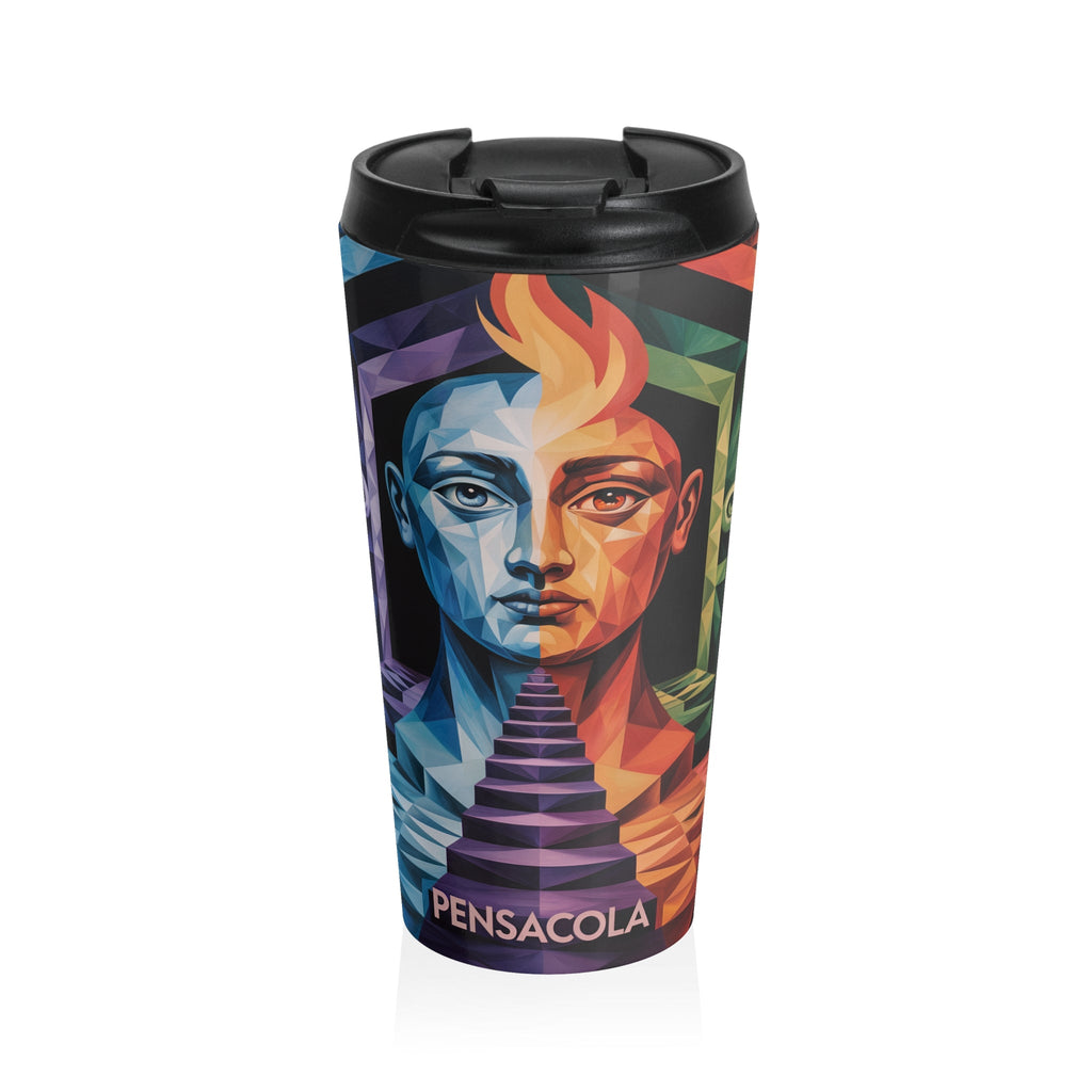 Colorful Pensacola Stainless Steel Travel Mug - For On-the-Go Coffee Lovers