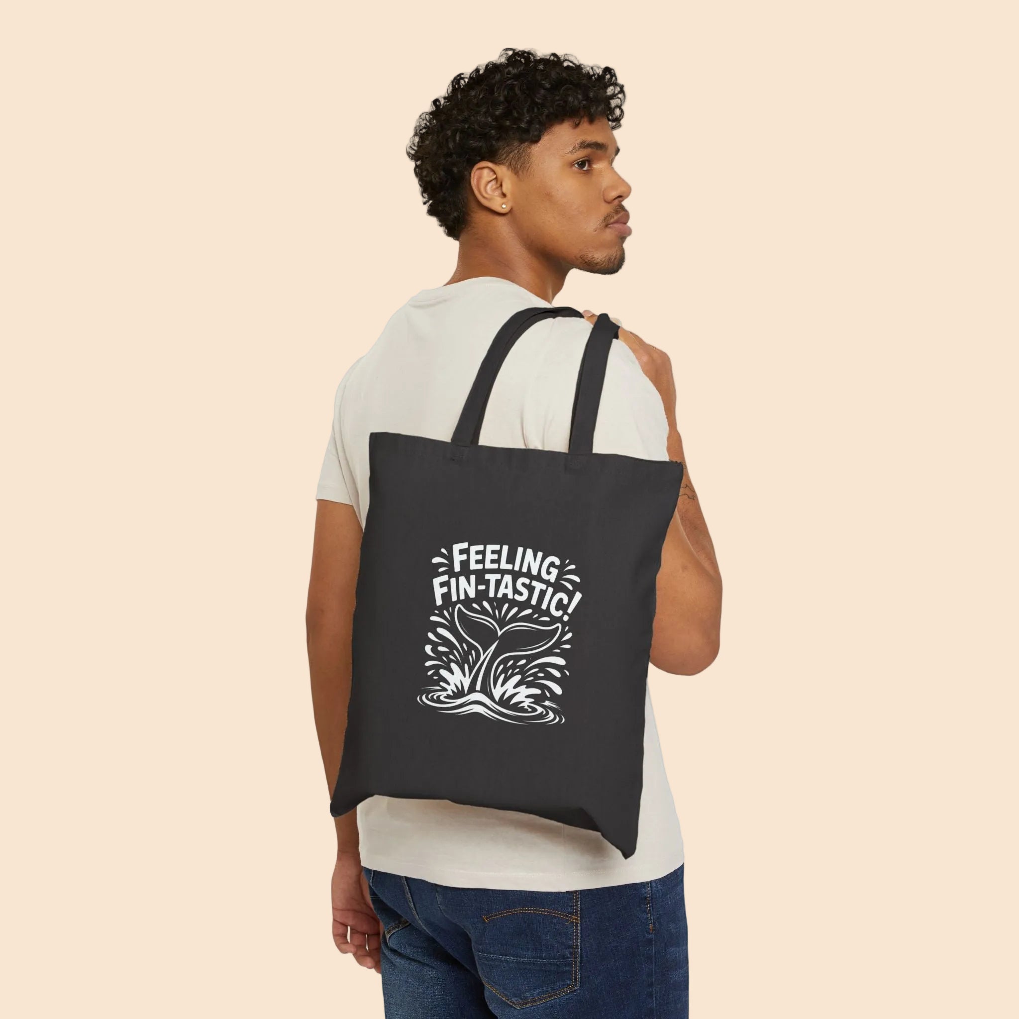 Feeling Fintastic Cotton Canvas Tote Bag