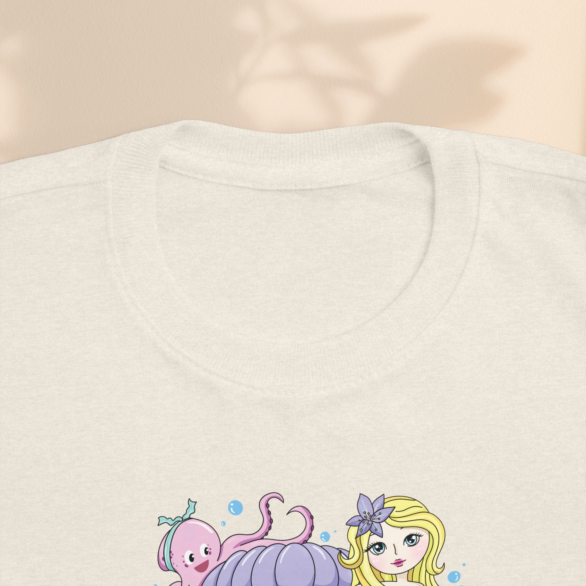 Age 6 Toddler Tee with Mermaid & Octopus Design - Birthday Celebration