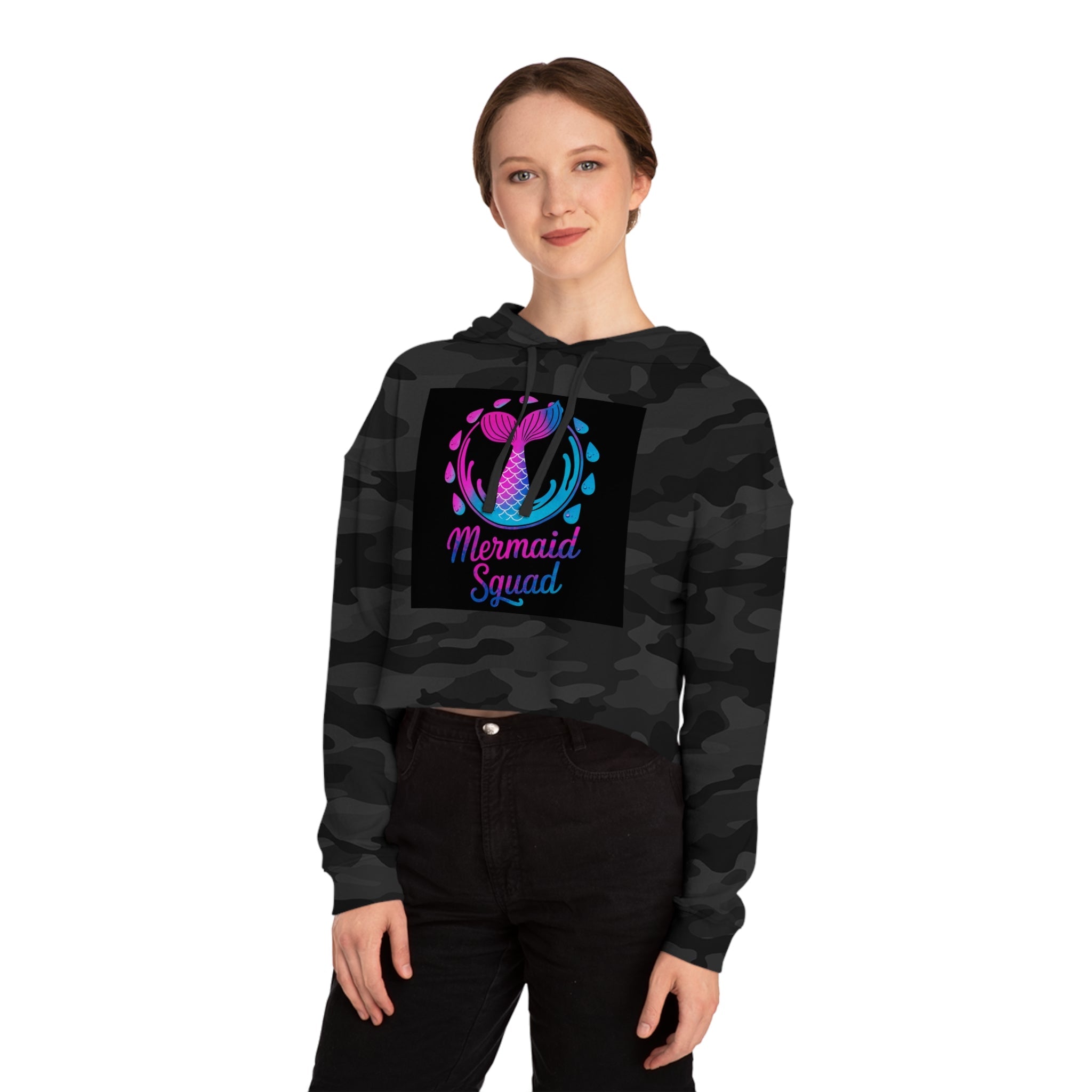 Mermaid Squad Cropped Hoodie