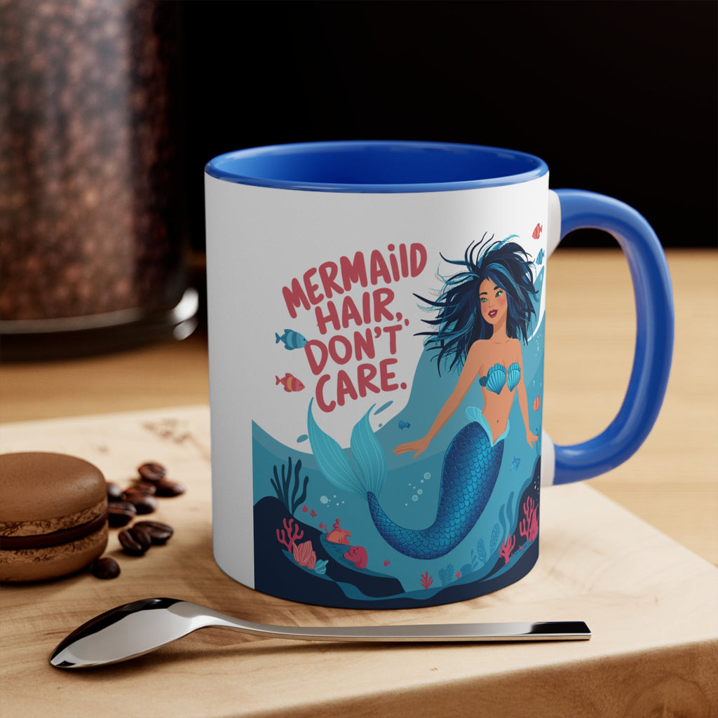 Mermaid Hair 11oz Accent Mug – Ocean Lover Gift