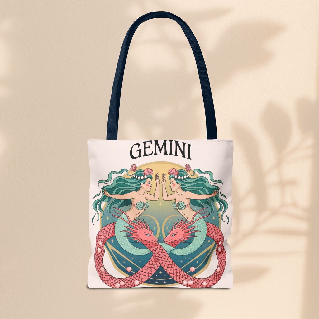 Gemini Zodiac Tote Bag, Astrological Bag, Personalized Gift, Astrology Lover, Horoscope Accessory, Birthday Present