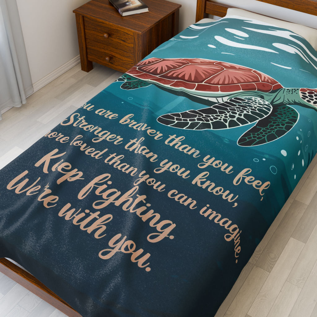 Braver Than You Know – Velveteen Plush Encouragement Blanket