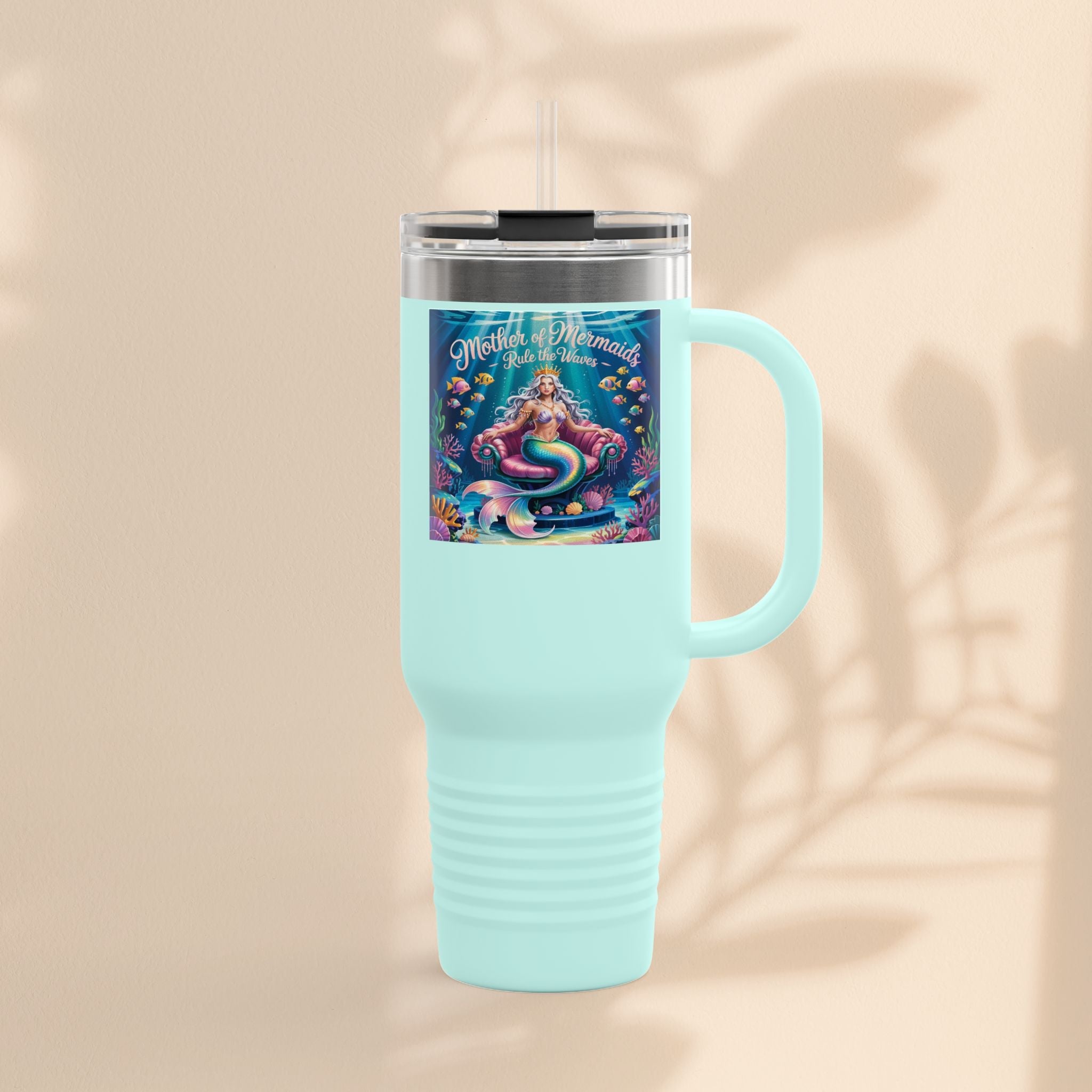 Mother of the Mermaids Insulated Travel Mug, 40oz | Perfect for Road Trips, Summer Days
