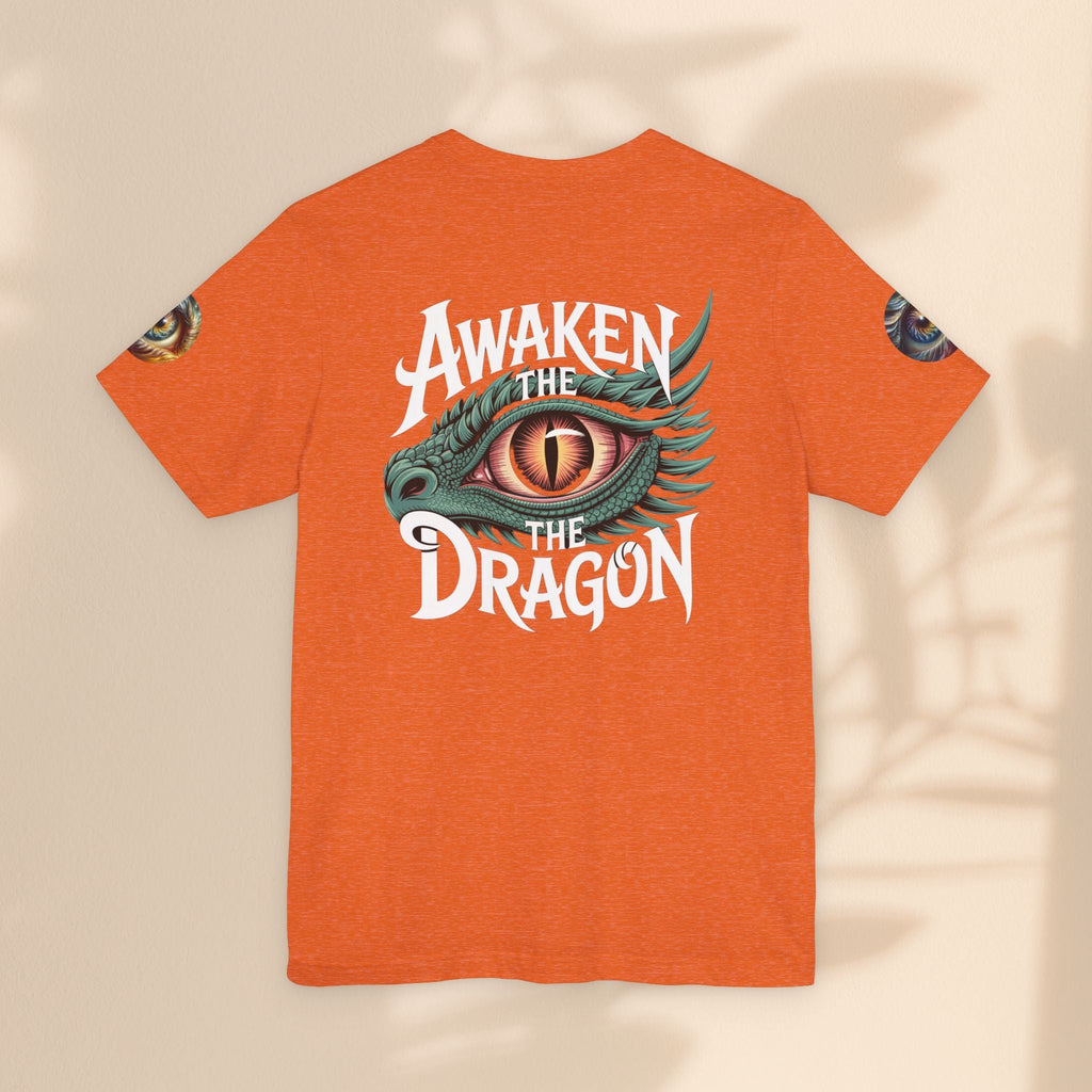 Fantasy Awaken The Dragon Graphic Tee, Unisex Short Sleeve Shirt, Gift for Dragon Lovers, Fantasy Fan Apparel