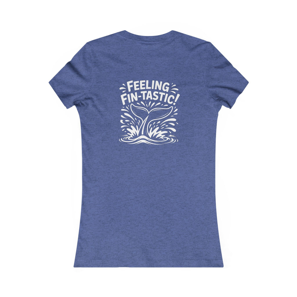 Feeling Fin-tastic Women's Tee, Ocean Lovers Shirt, Beach Vibes Top, Gift for Sea Enthusiasts, Summer Casual Wear