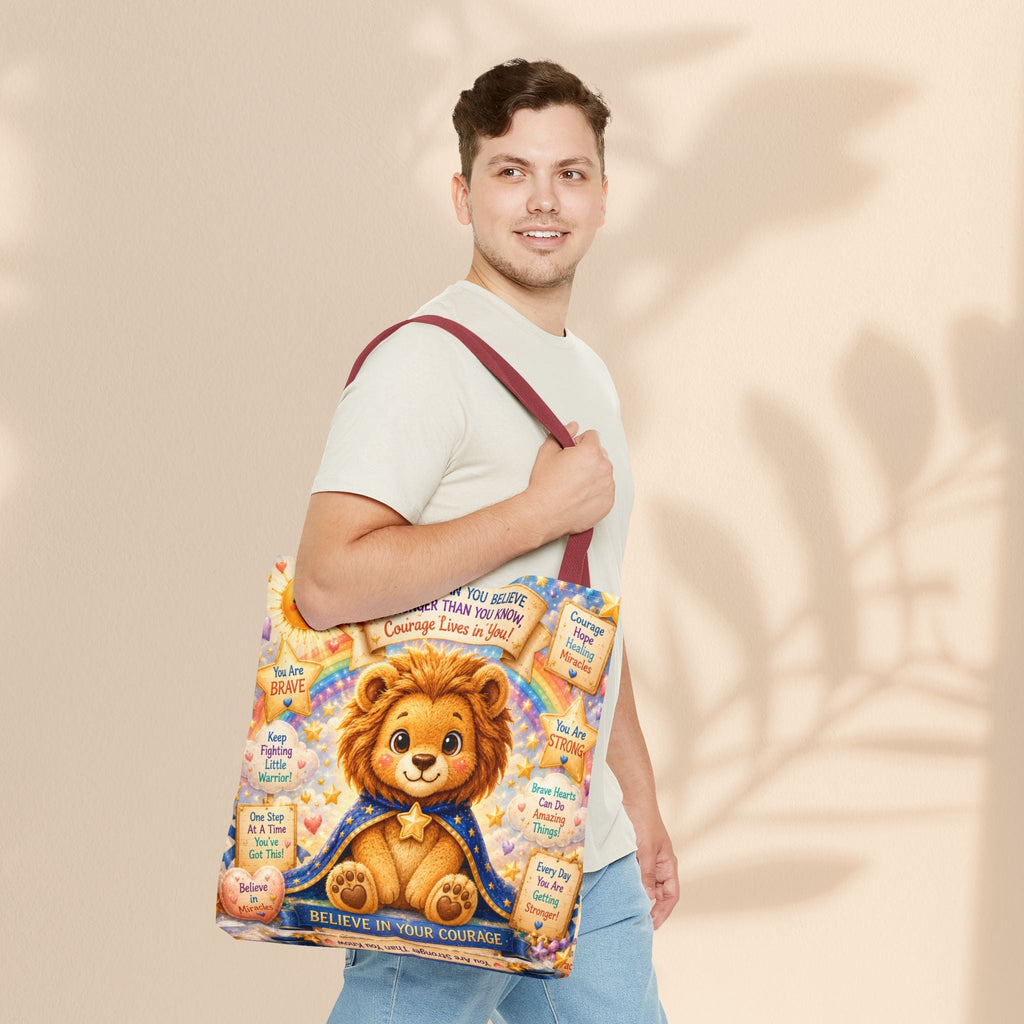 Cute Courage Lion Tote Bag | Brave Buddies™