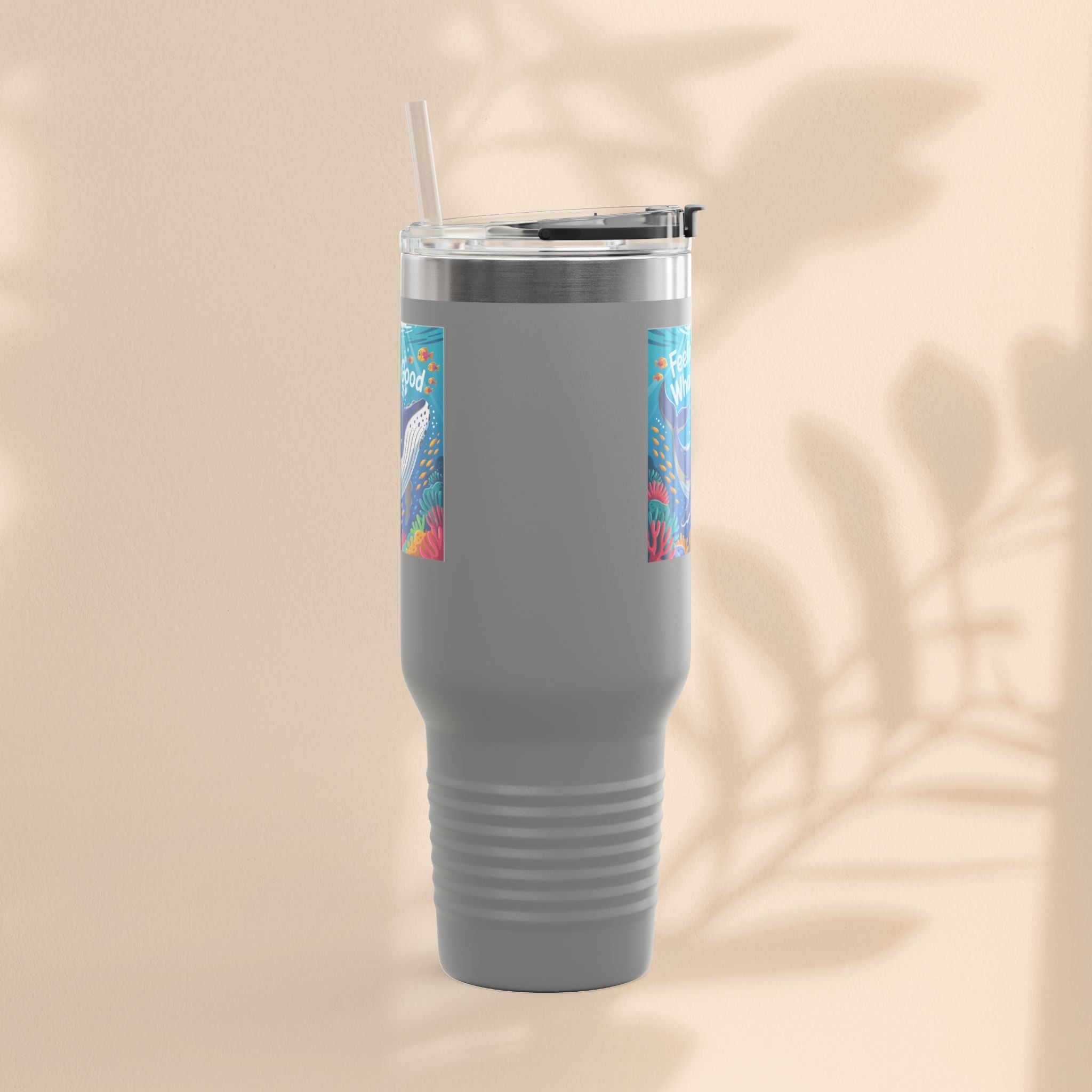Feeling Whaley Good Insulated Travel Mug, 40oz