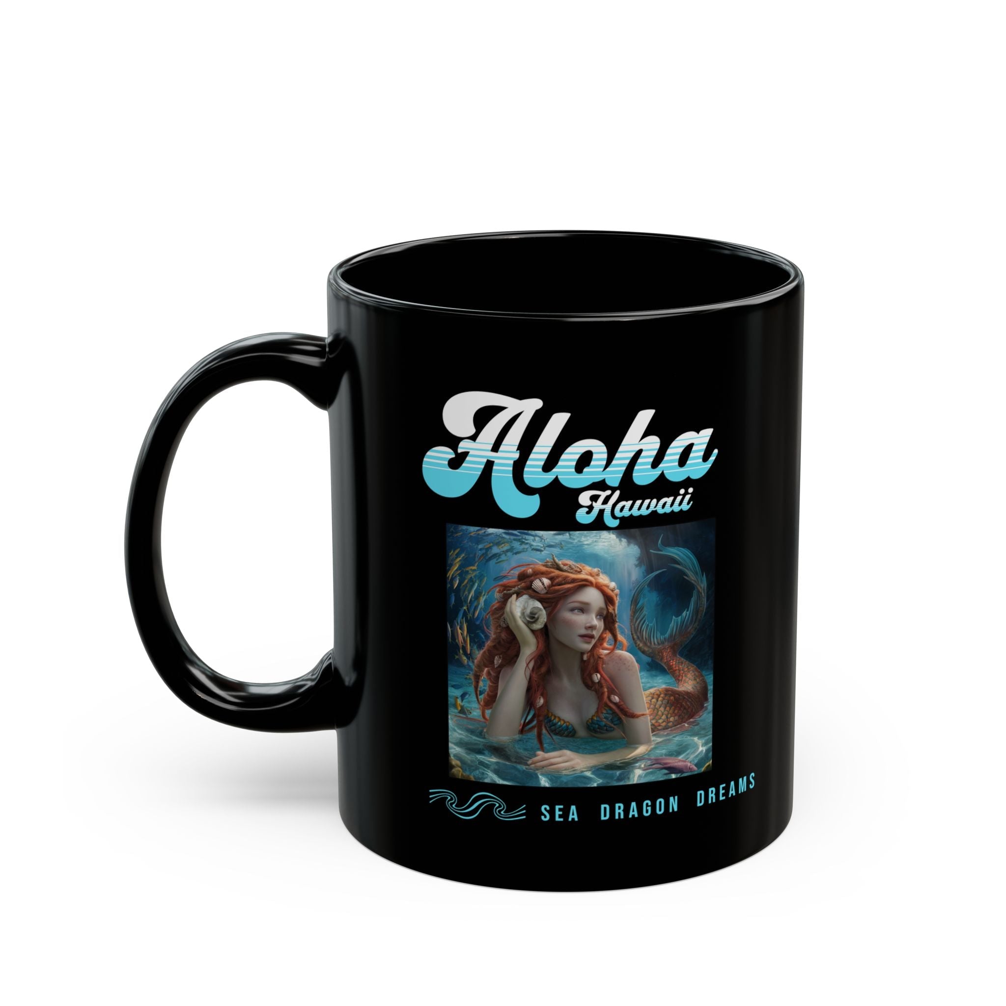 Aloha Hawaii Black Mug – 11oz & 15oz Island Gift