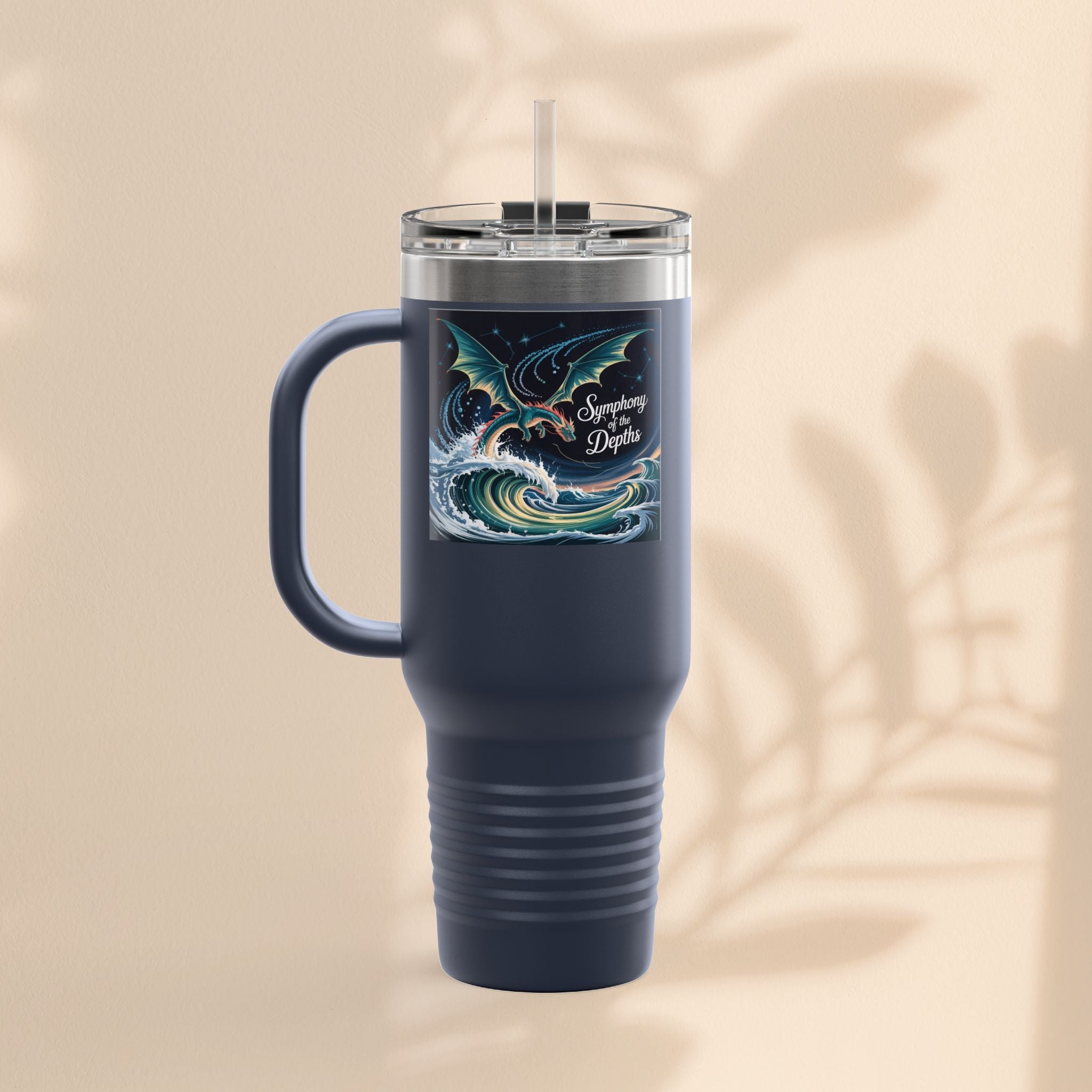Dragon Symphony of the Depths Insulated Travel Mug, 40oz