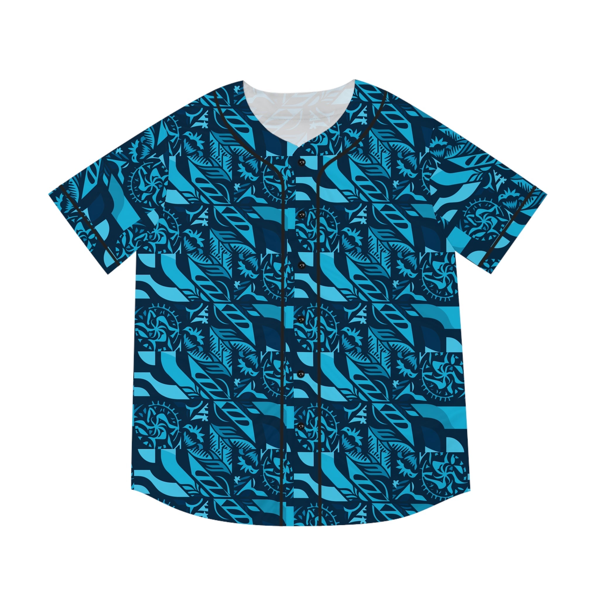 Men's Baseball Jersey  - Tribal Blue