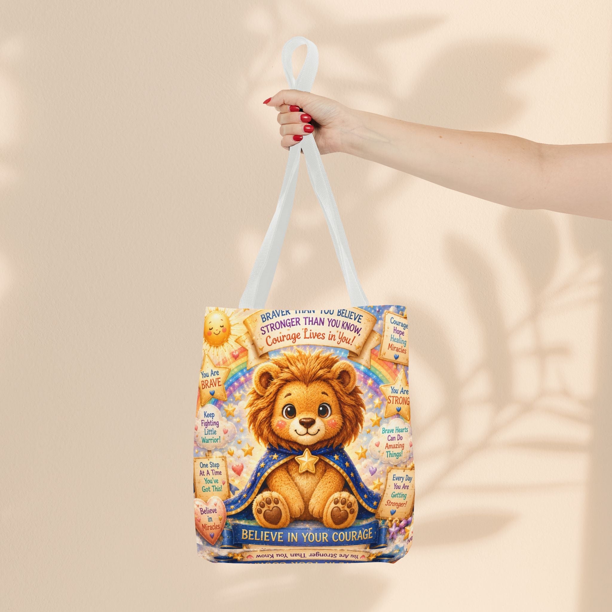 Cute Courage Lion Tote Bag | Brave Buddies™