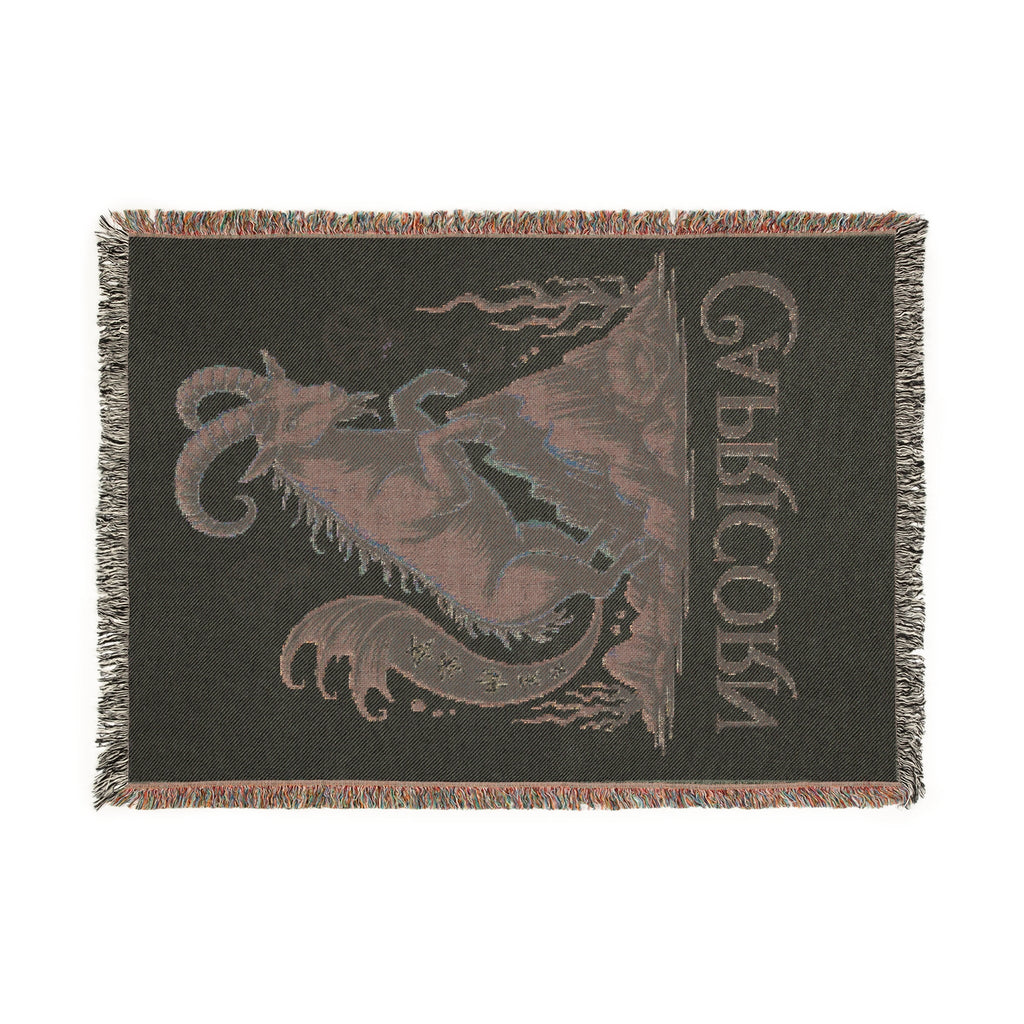 Capricorn Woven Blanket – Cozy Zodiac Throw, Astrology Home Décor