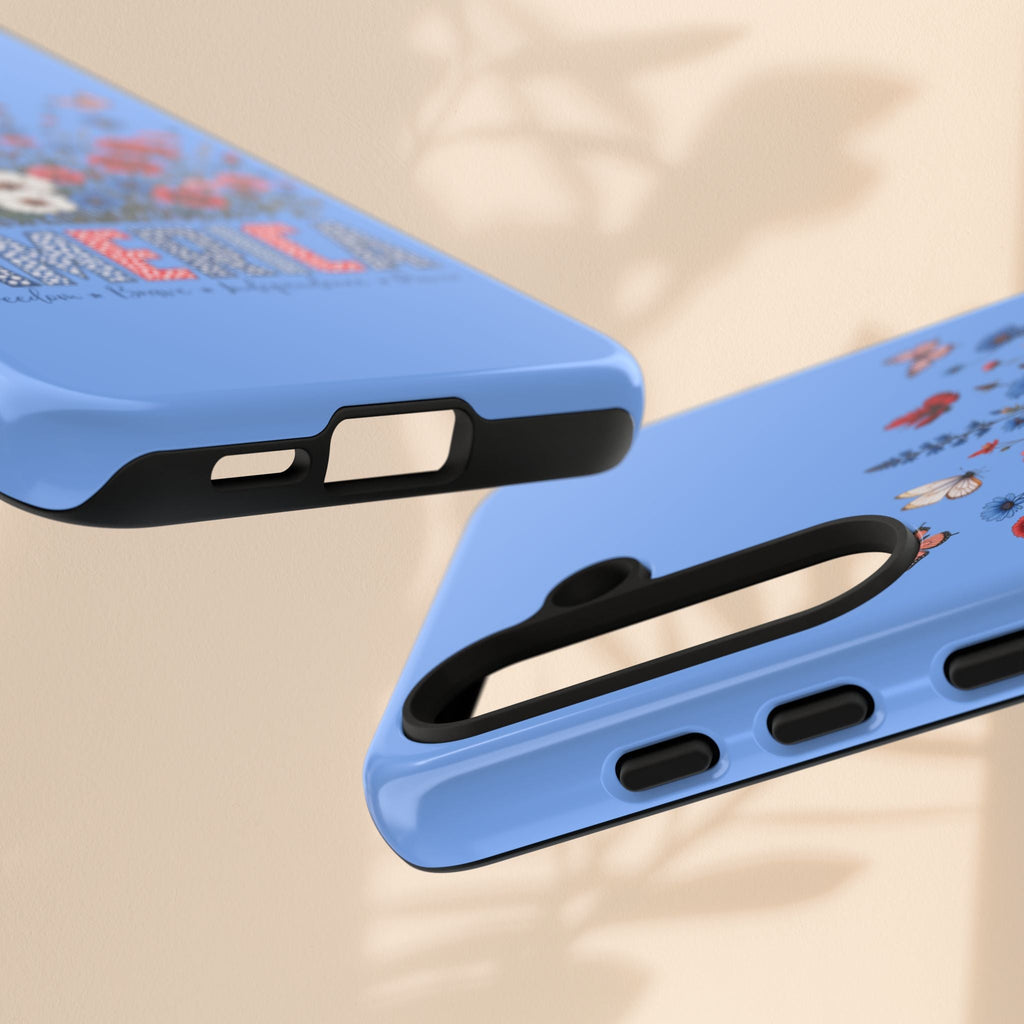 Floral America Phone Case - Tough Cases for Style & Protection