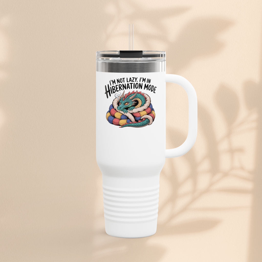 I'm Not Lazy, I'm In Hibernation Mode Dragon Insulated Travel Mug, 40oz
