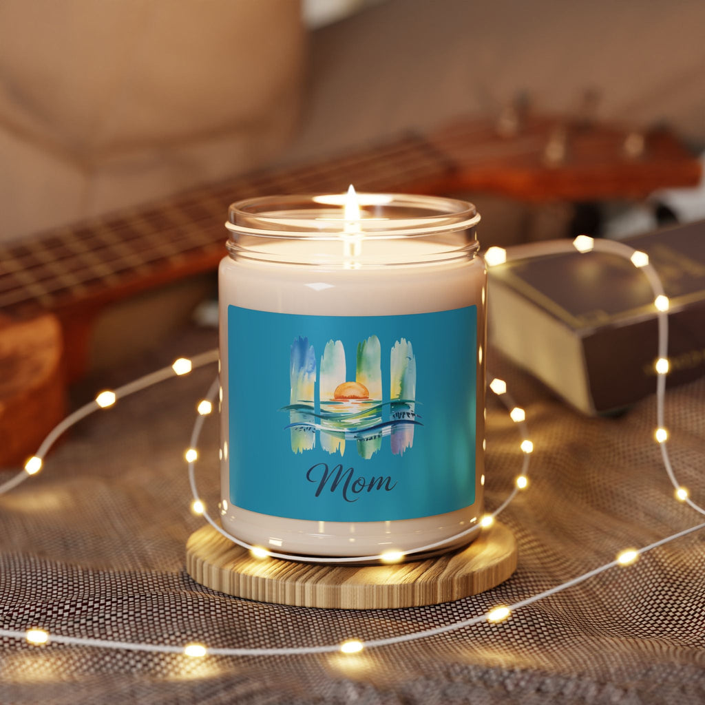Mom Scented Soy Candle - 9oz - Ocean Sunset Design