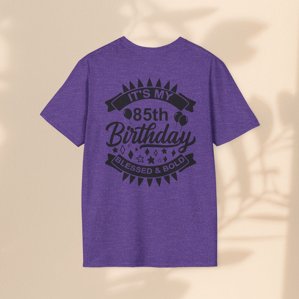 85th Birthday Celebration T-Shirt, Unisex Softstyle Tee for 85th Birthday, Milestone Birthday Gift, Birthday Party Outfit, Cute [...]