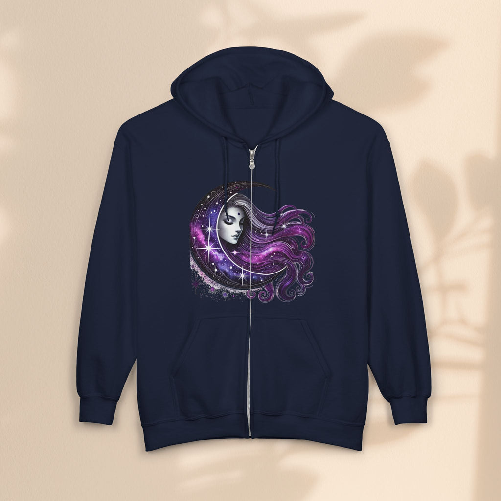 Moon Goddess - Unisex Heavy Blend™ Full Zip Hooded Sweatshirt