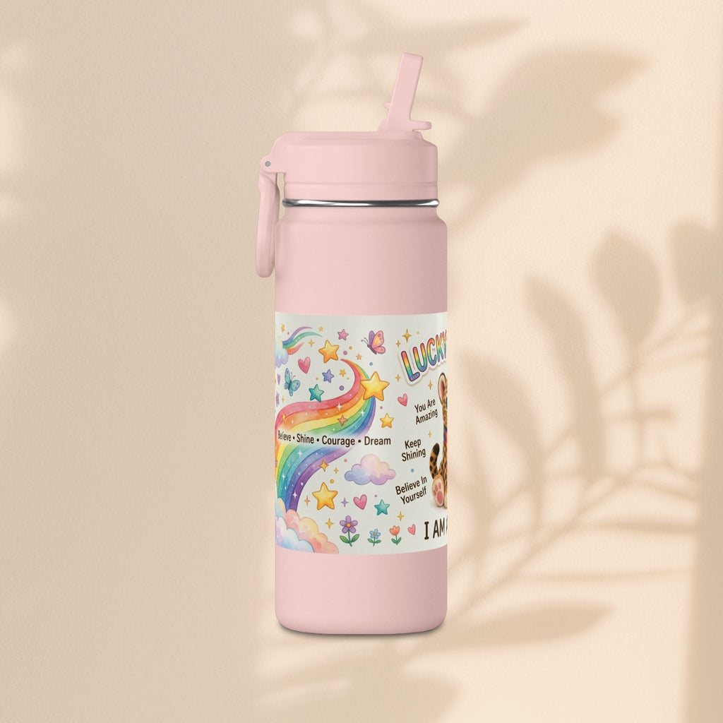 Lucky Leopard Kids Water Bottle | Brave Buddies™
