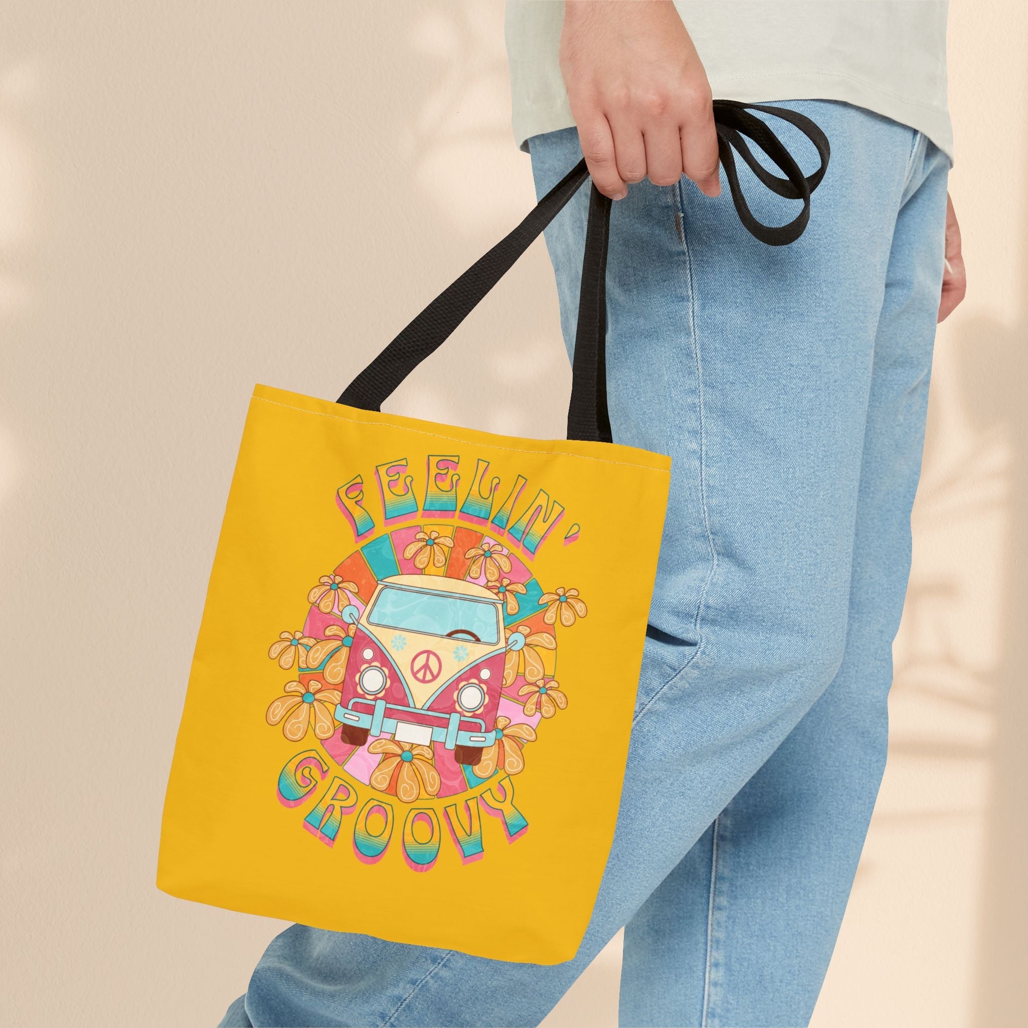 Feeling Groovy Peace Tote Bag