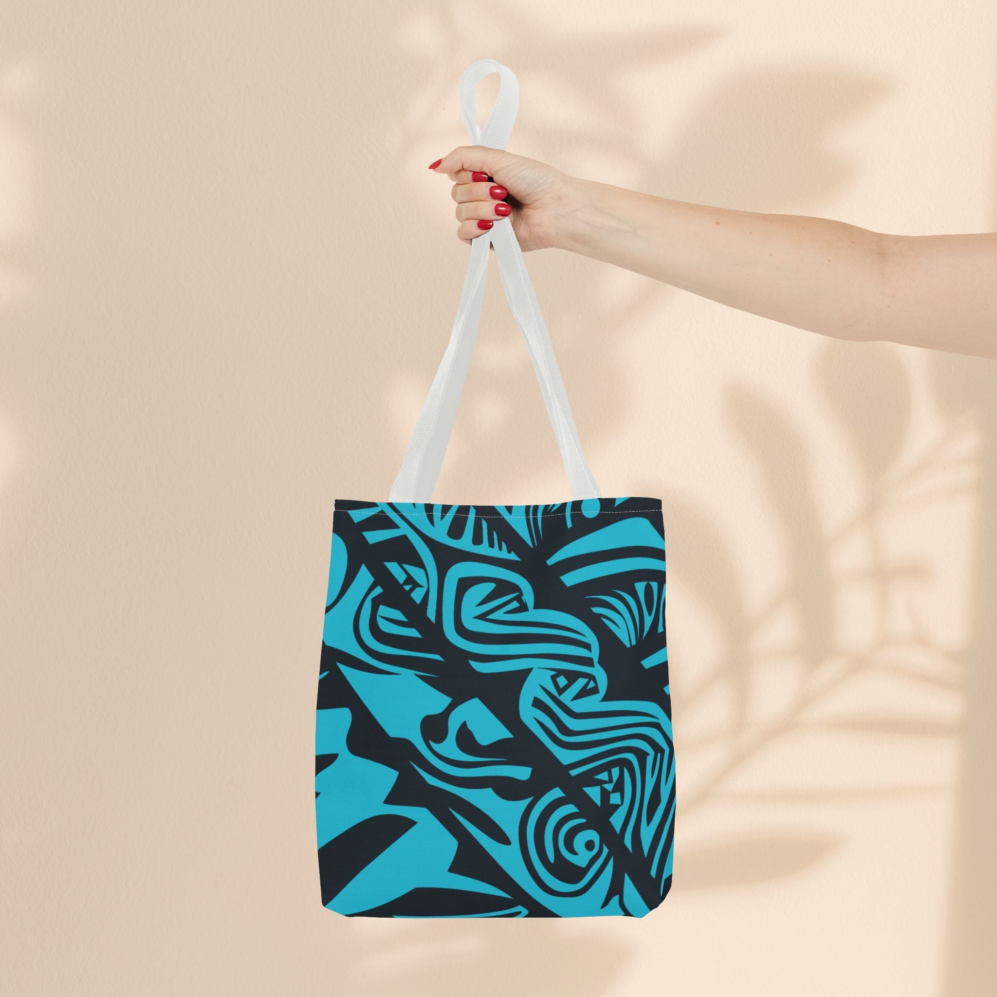 Blue Tribal Tote Bag