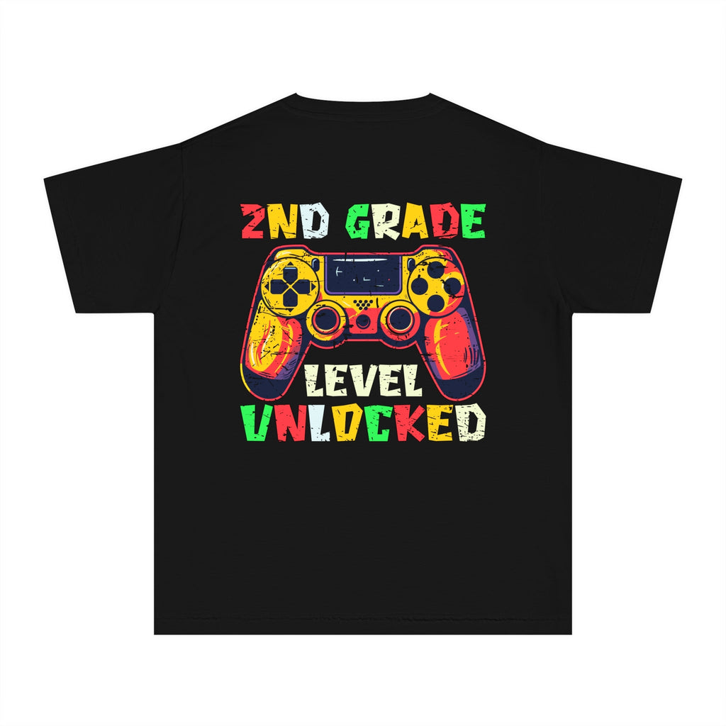 Gaming Graduation Youth Tee - 2nd Grade Level Unlocked