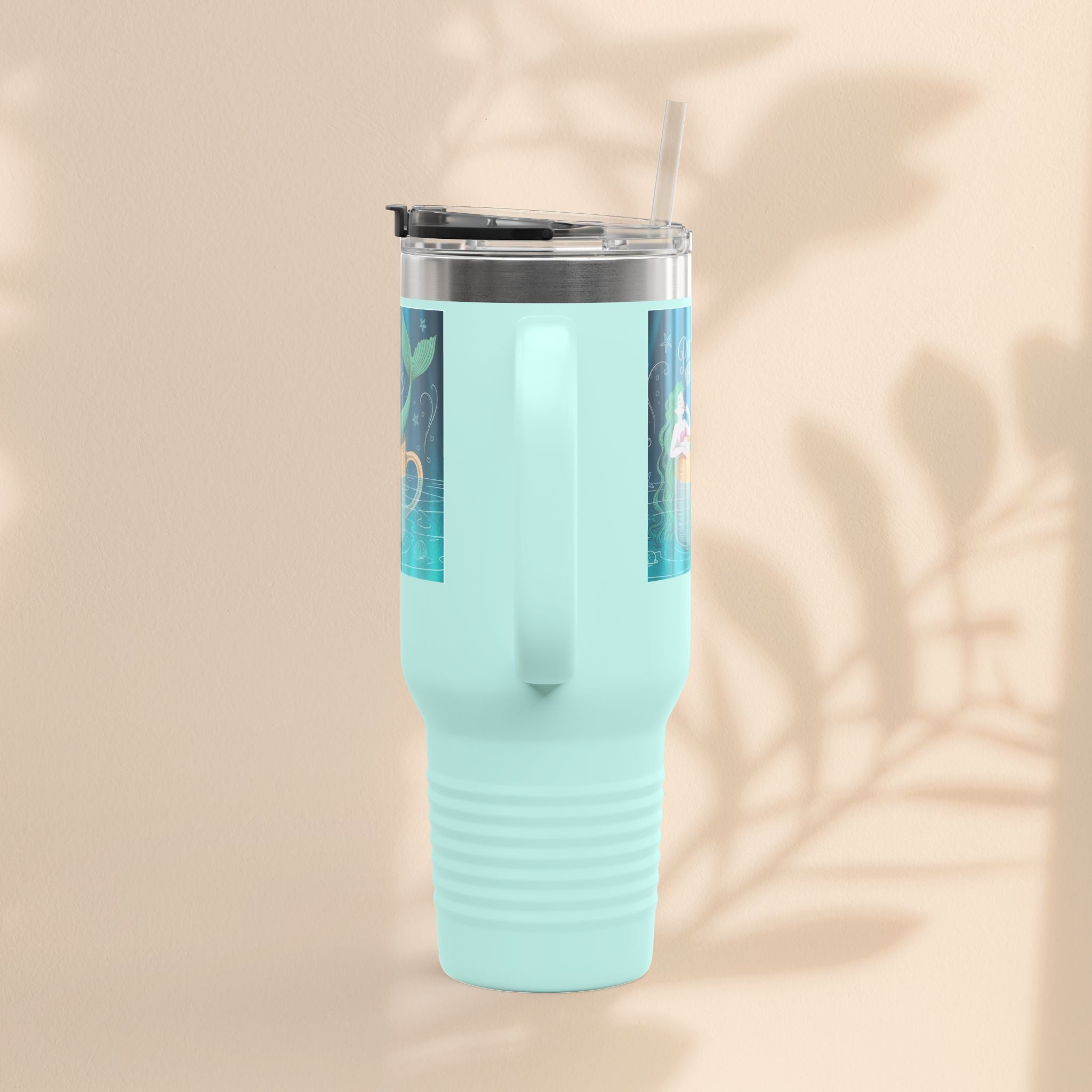 Charming Mermaid Insulated Travel Mug, 40oz - Perfect for Road Trips, Beach Days, and Gifts for Ocean Lovers, Travel Mug, Unique [...]