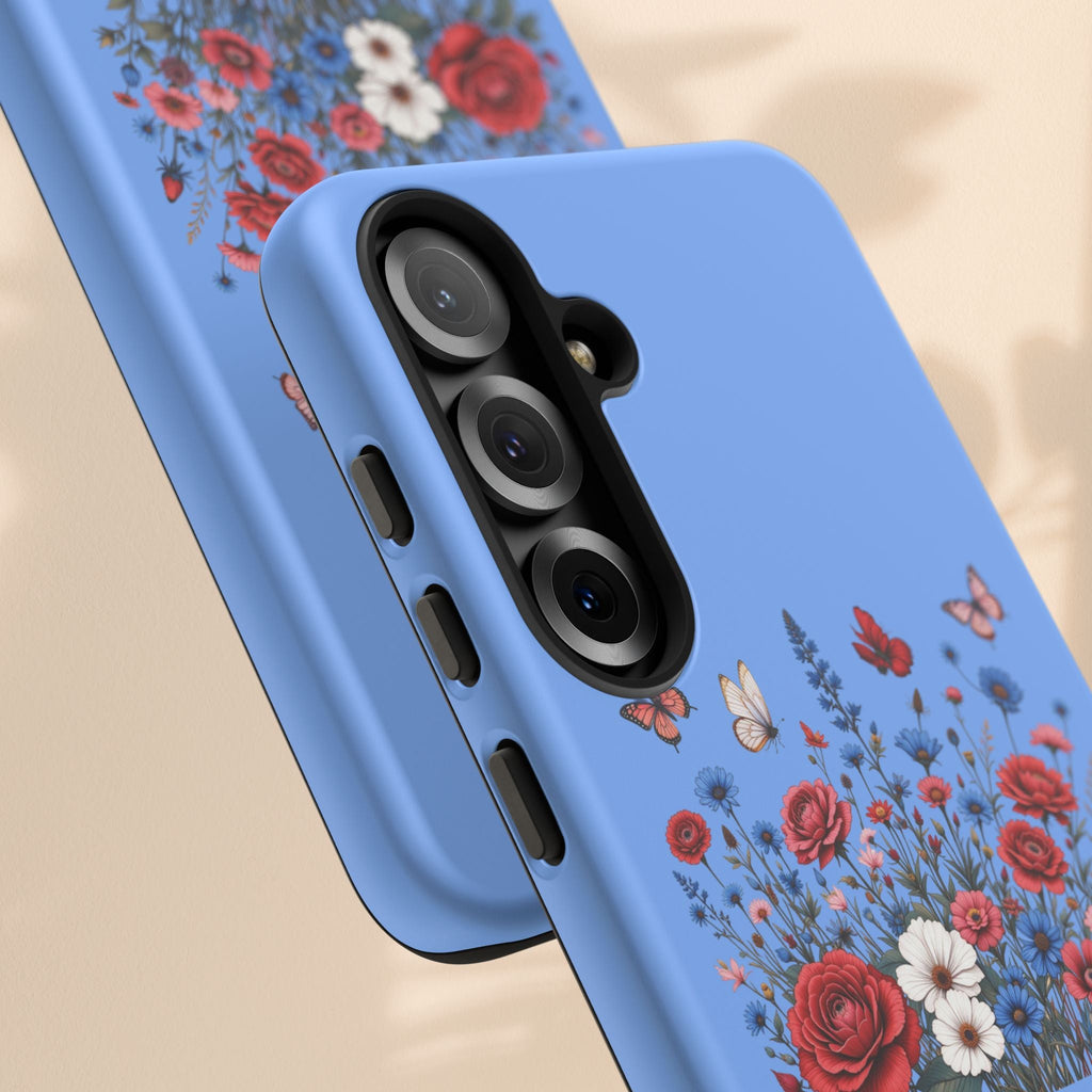 Floral America Phone Case - Tough Cases for Style & Protection
