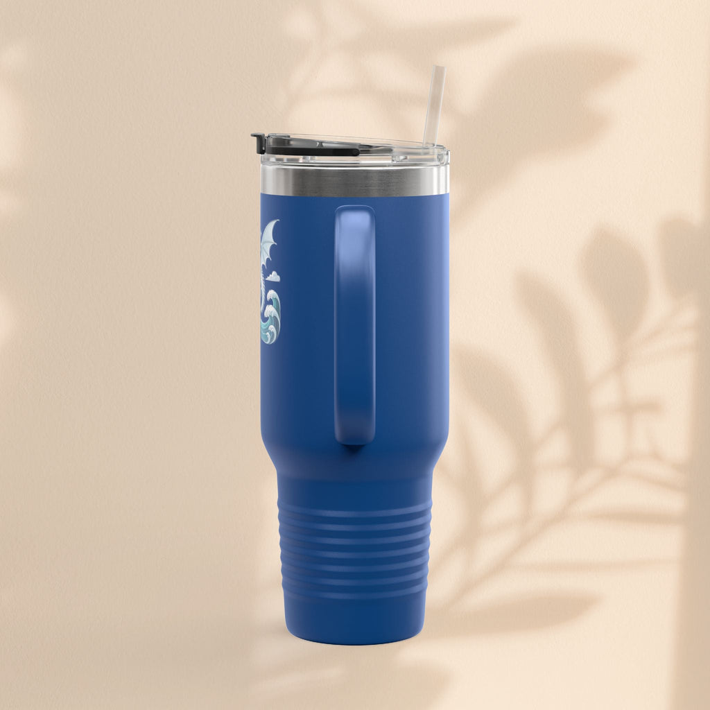 Dragon Insulated Travel Mug - Perfect for Adventure Lovers, Camping, Road Trips, Gifts for Friends, Motivational Designs