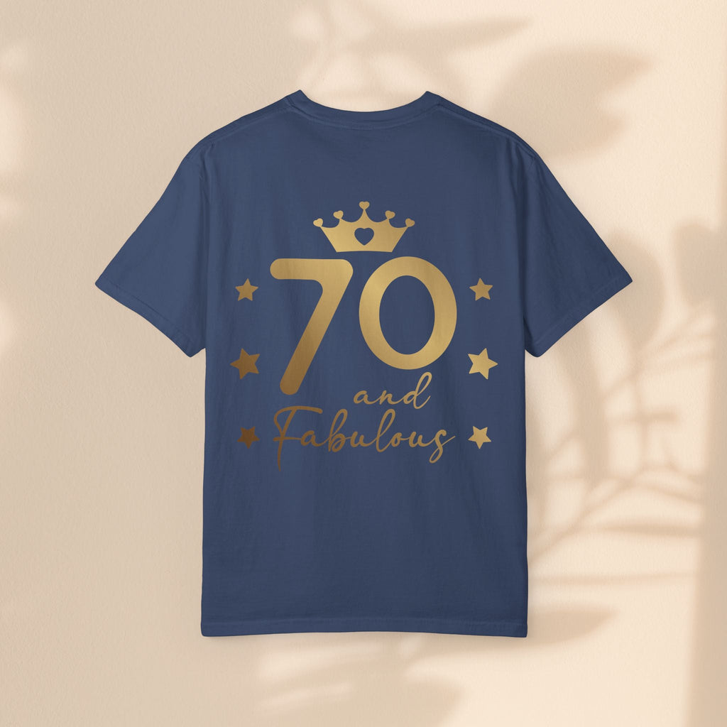 70 and Fabulous Unisex Garment-Dyed T-shirt | Birthday Celebration Tee, Gift for 70th Birthday, Vintage Style Shirt, Fun Party Wear, [...]