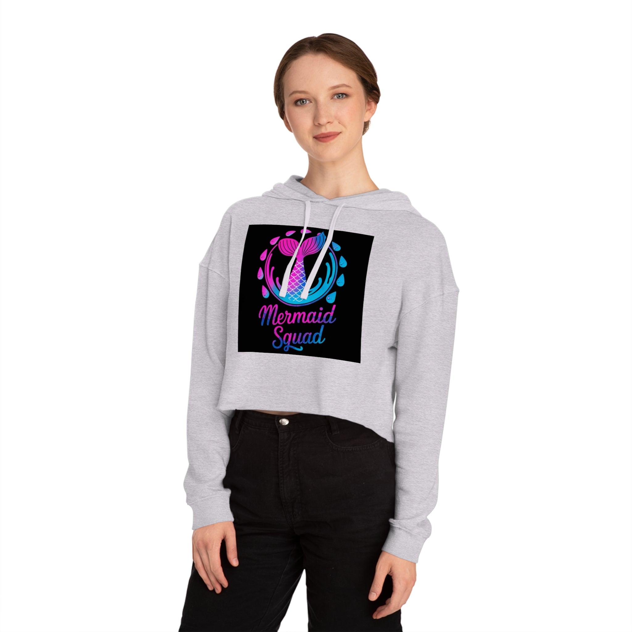 Mermaid Squad Cropped Hoodie