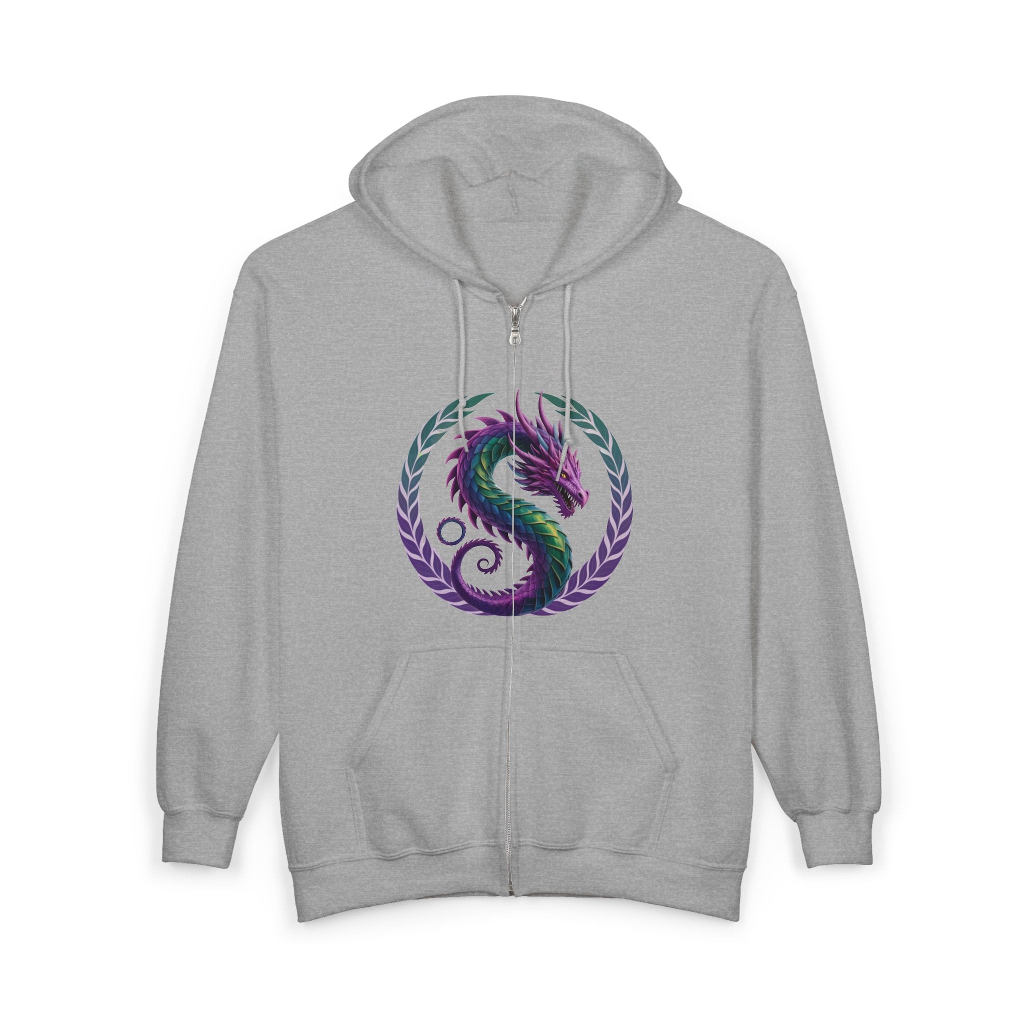 Dragon's Heart - Unisex Heavy Blend™ Full Zip Hooded Sweatshirt