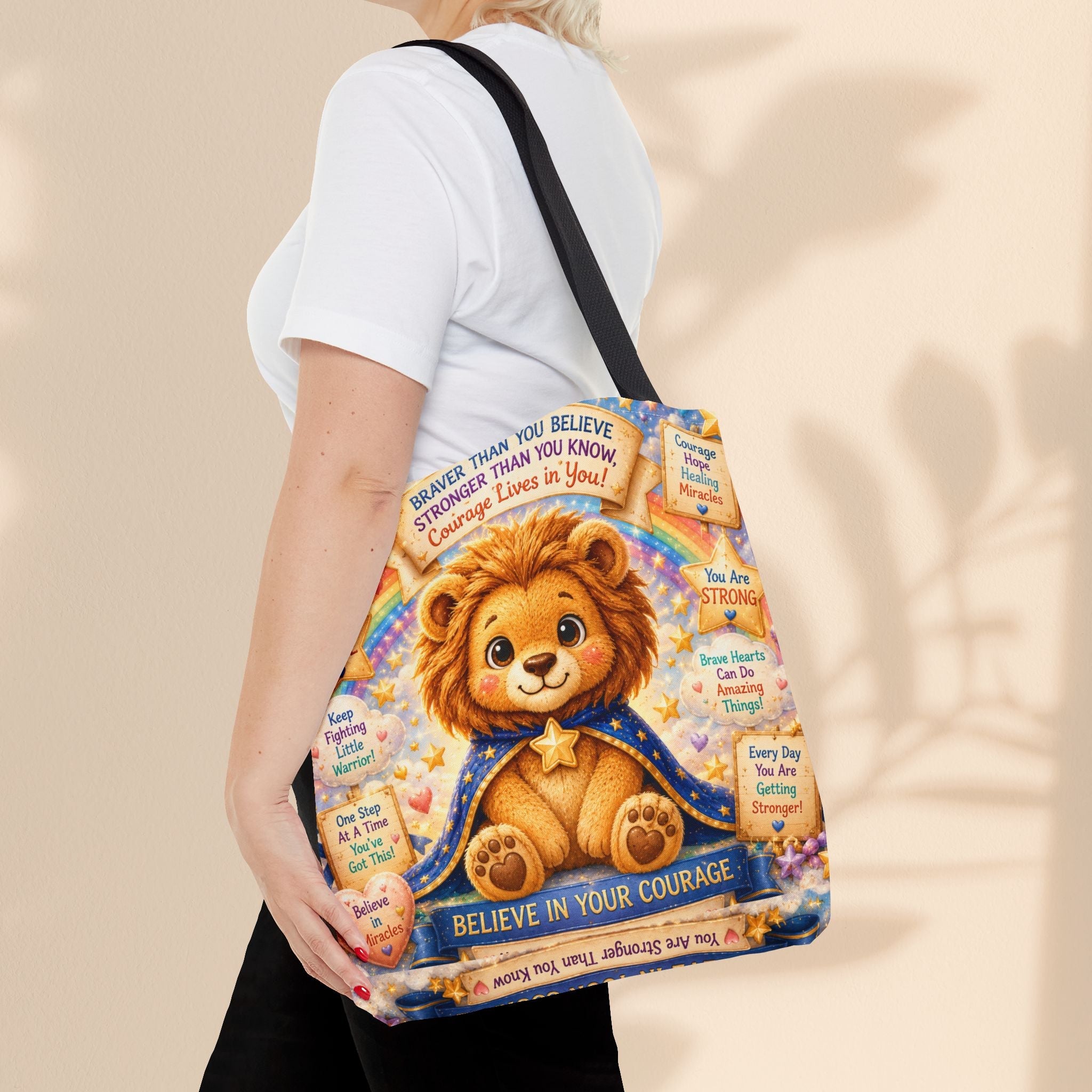 Cute Courage Lion Tote Bag | Brave Buddies™