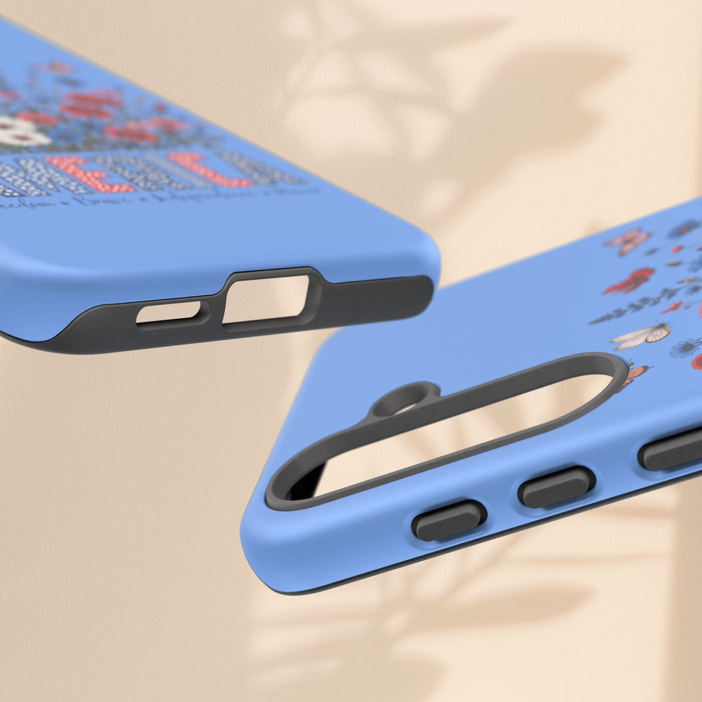 Floral America Phone Case - Tough Cases for Style & Protection