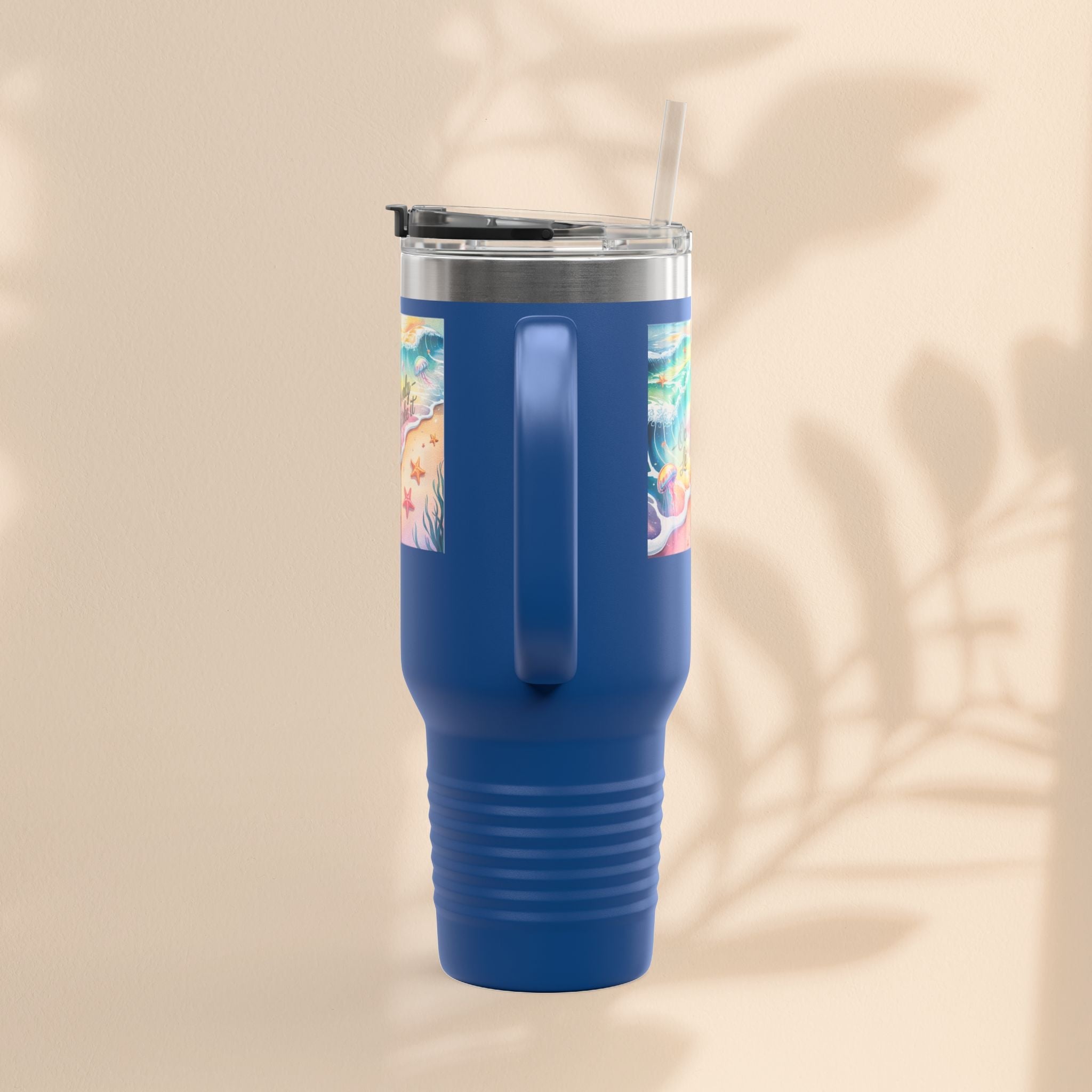 Ocean Vibes Insulated Travel Mug, 40oz