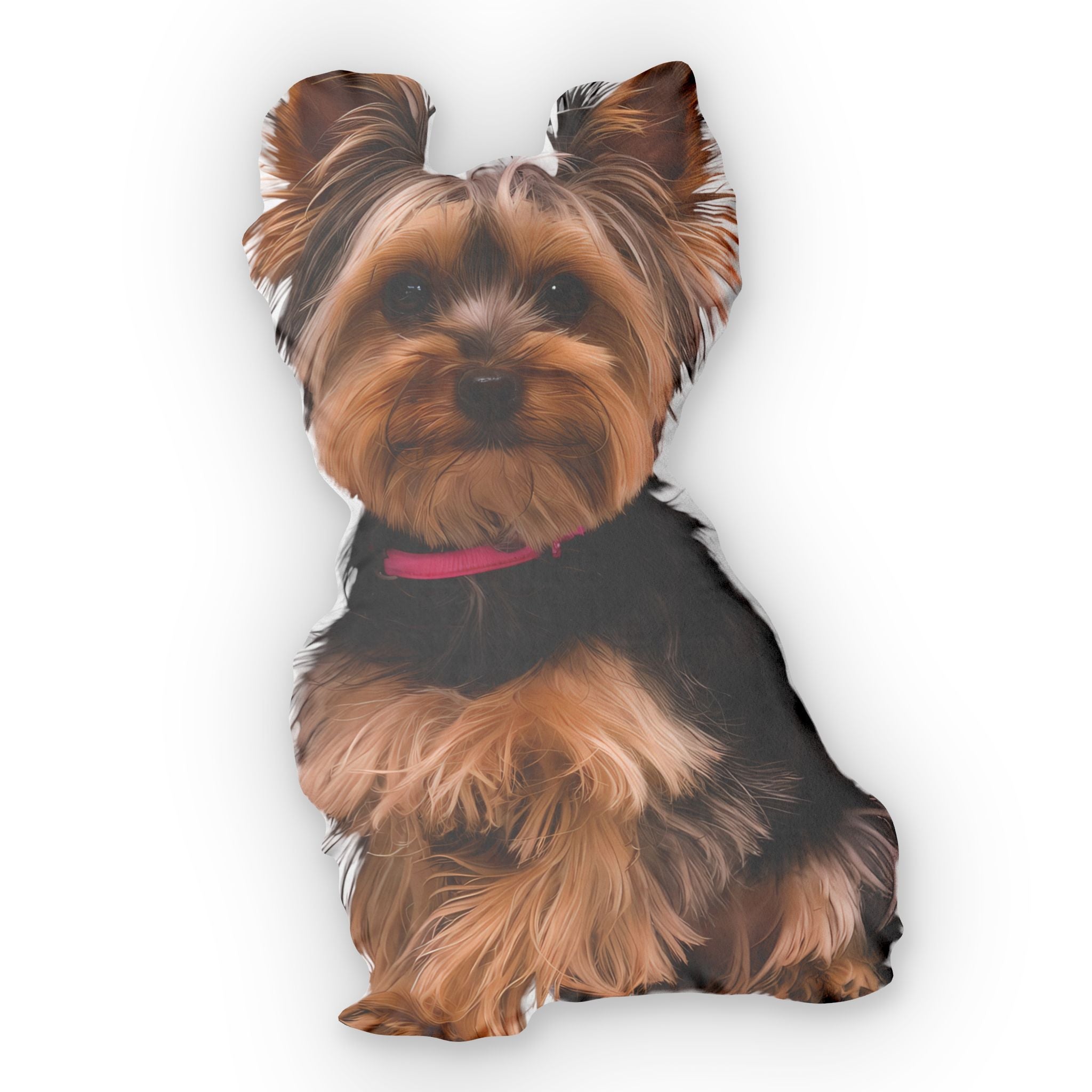 Custom Shaped Pillows - Yorkshire Terrier Lucky