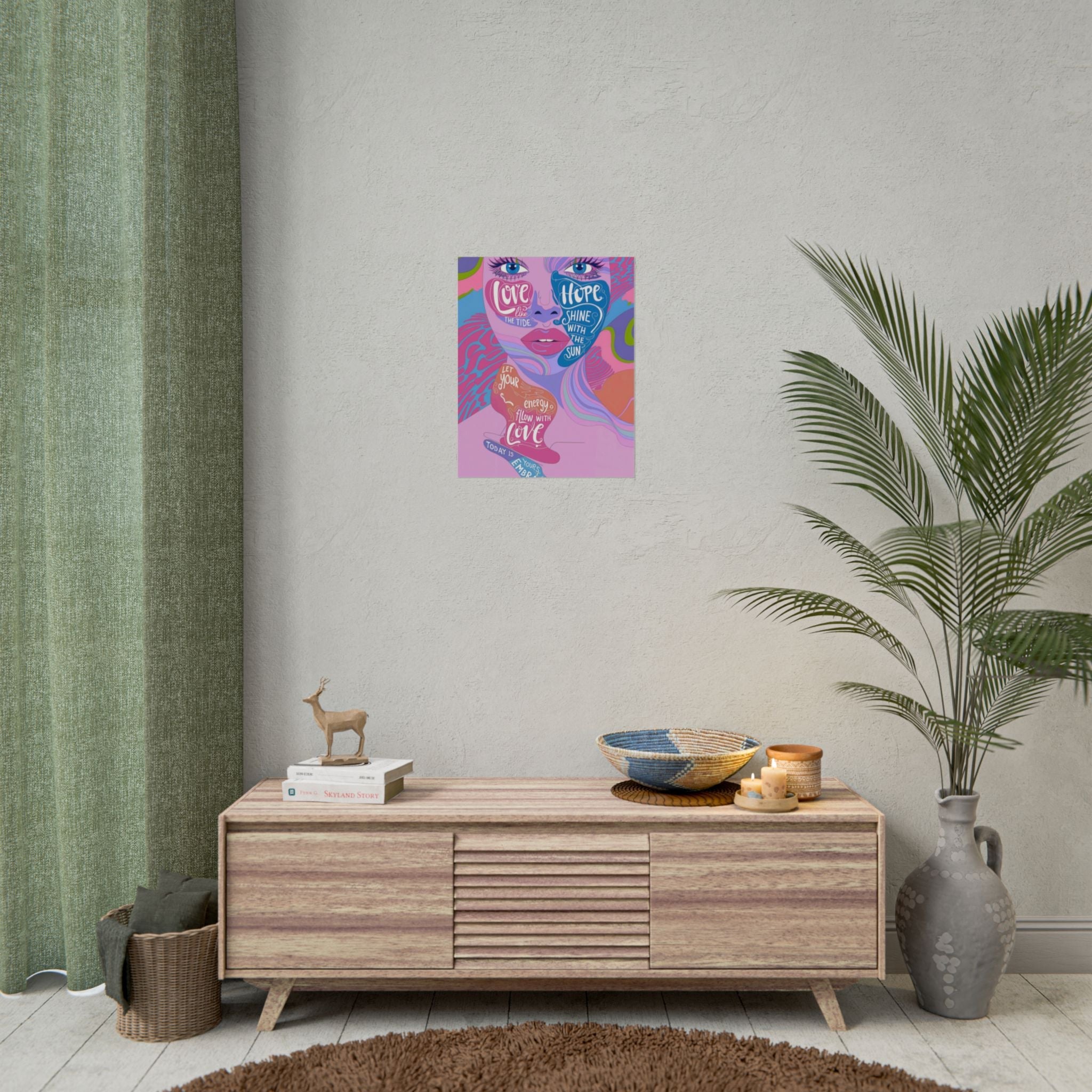 Inspirational Quote Rolled Posters - Colorful Love & Hope Design