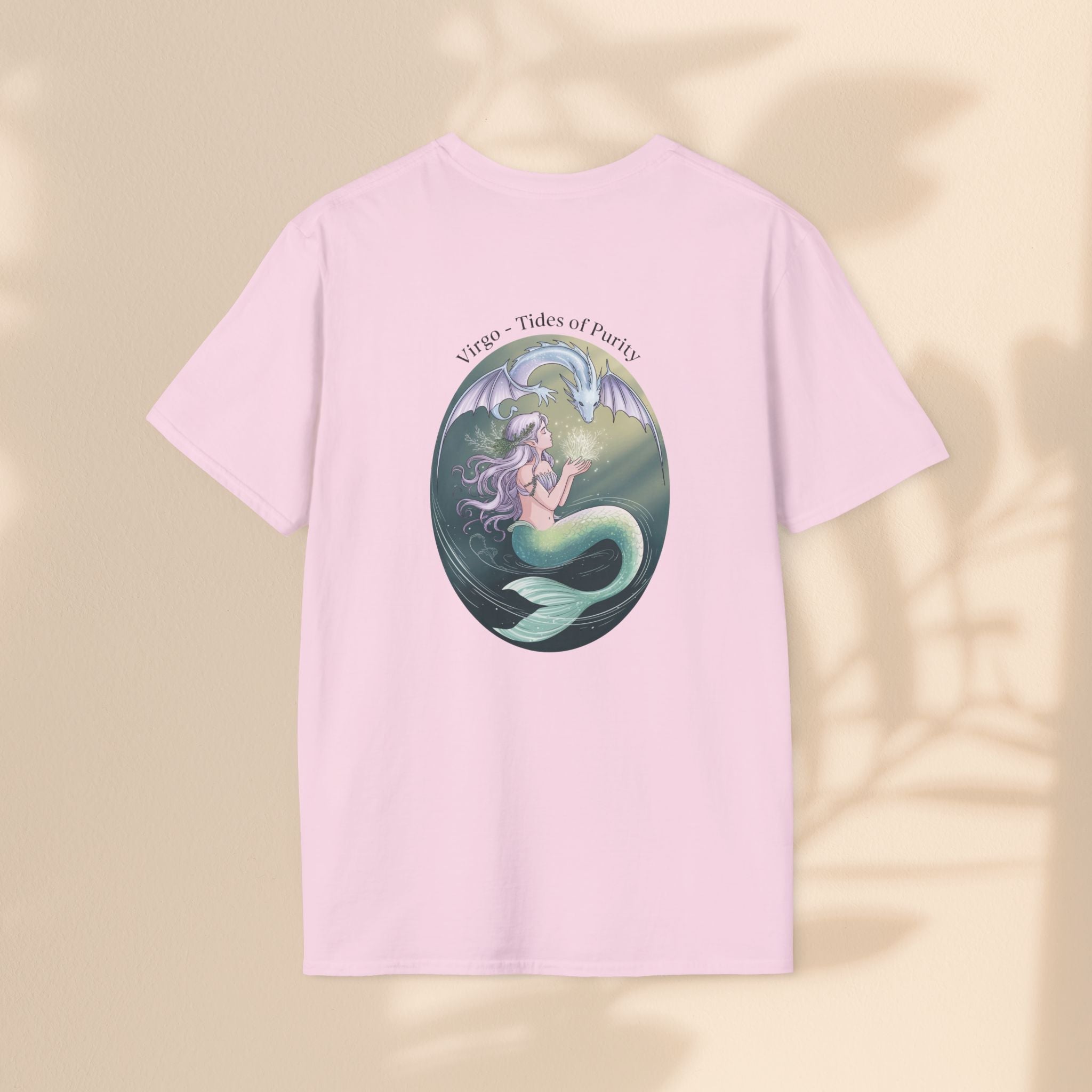 Mermaid Virgo T-Shirt, Ocean Art Tee, Summer Fashion, Gift for Beach Lovers, Sea Creature Apparel