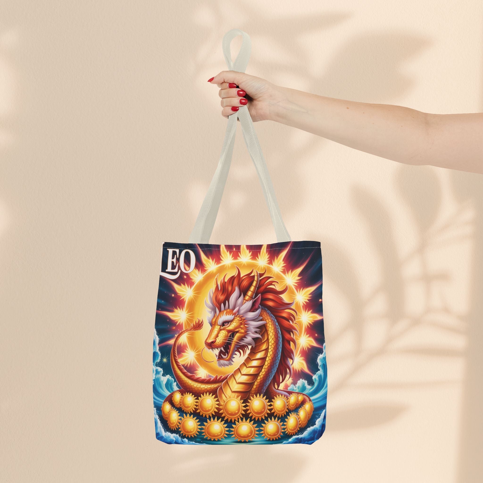 Leo Zodiac Tote Bag, Astrology Bag, Horoscope Tote, Birthday Gift, Festival Bag, Celestial Art Bag